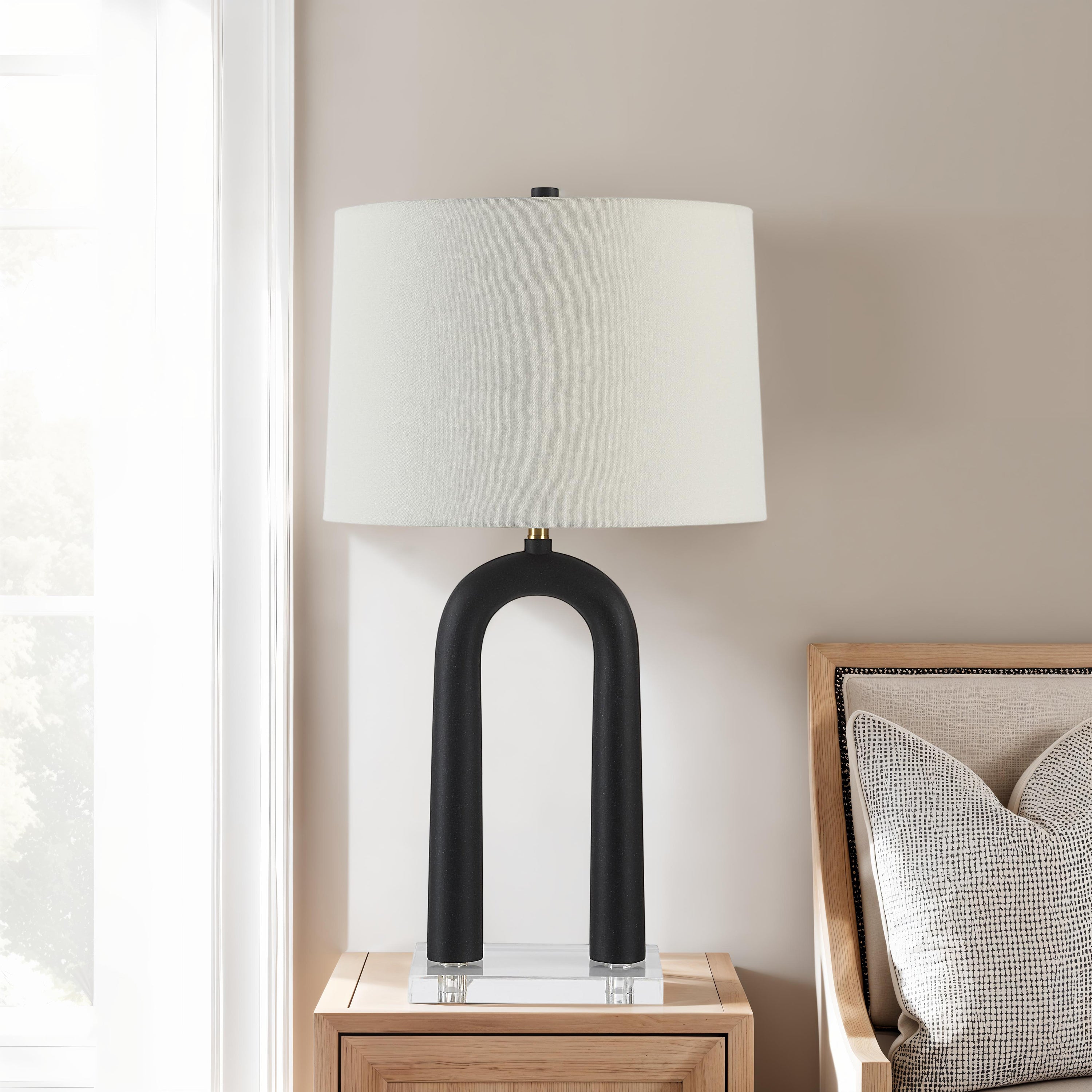 Pisa 28.5" Height Table Lamp, Black - Lifestyle Image - LPT1349