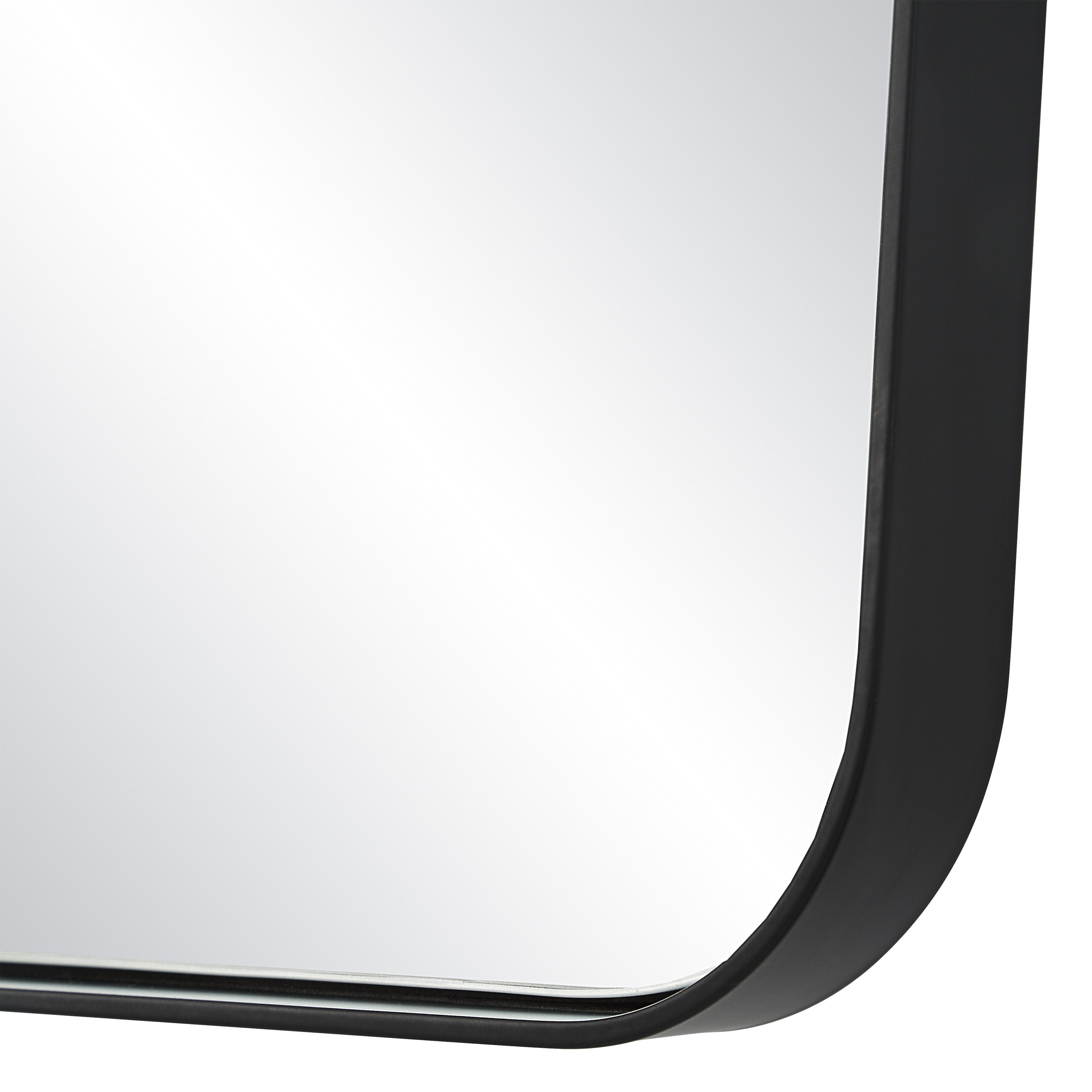 Kateri 28" Tall Irregular Wall Mirror, Black - Detail Image - MT2676