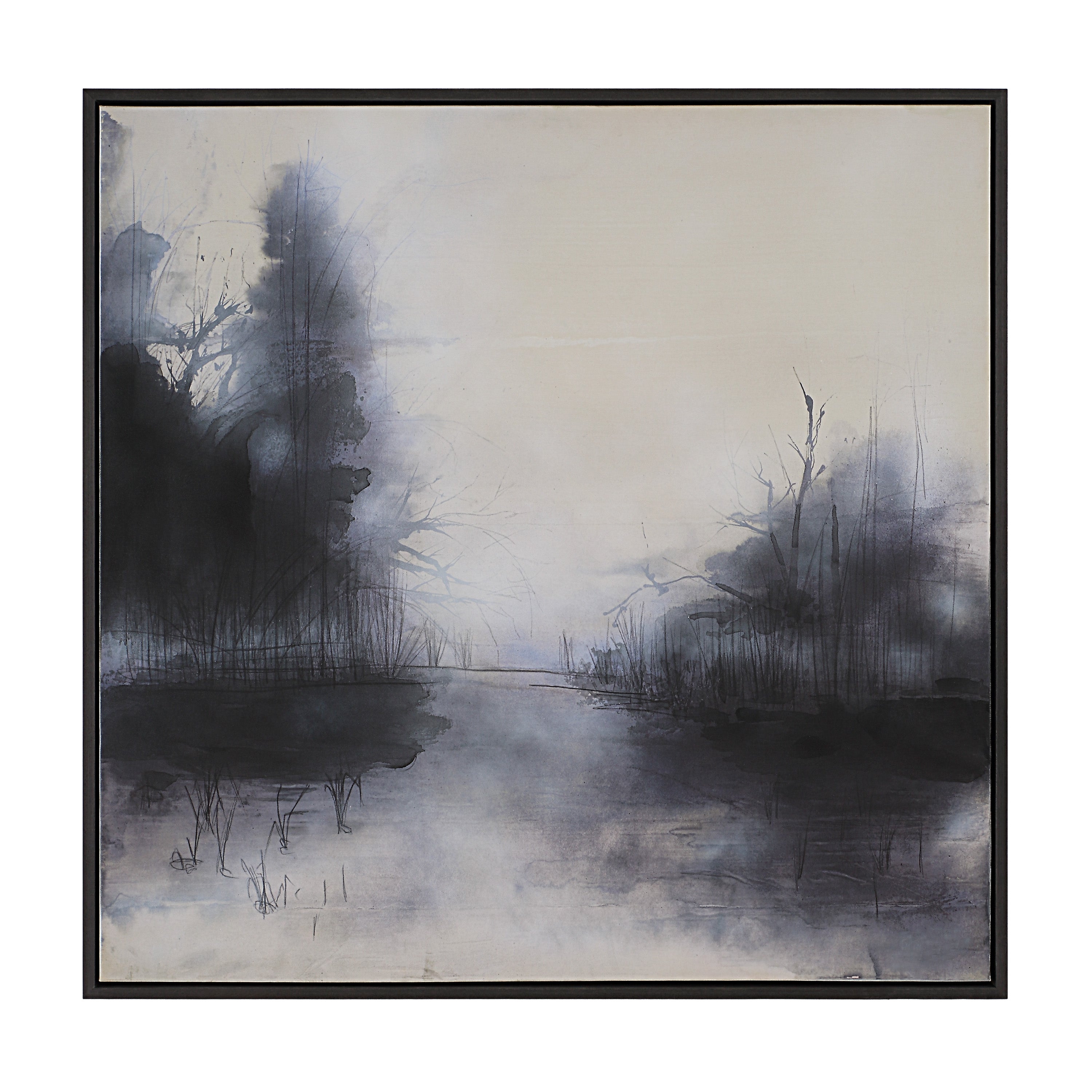 Spencer 40" H x 40" W Canvas Art, White - Main Image - OL2178
