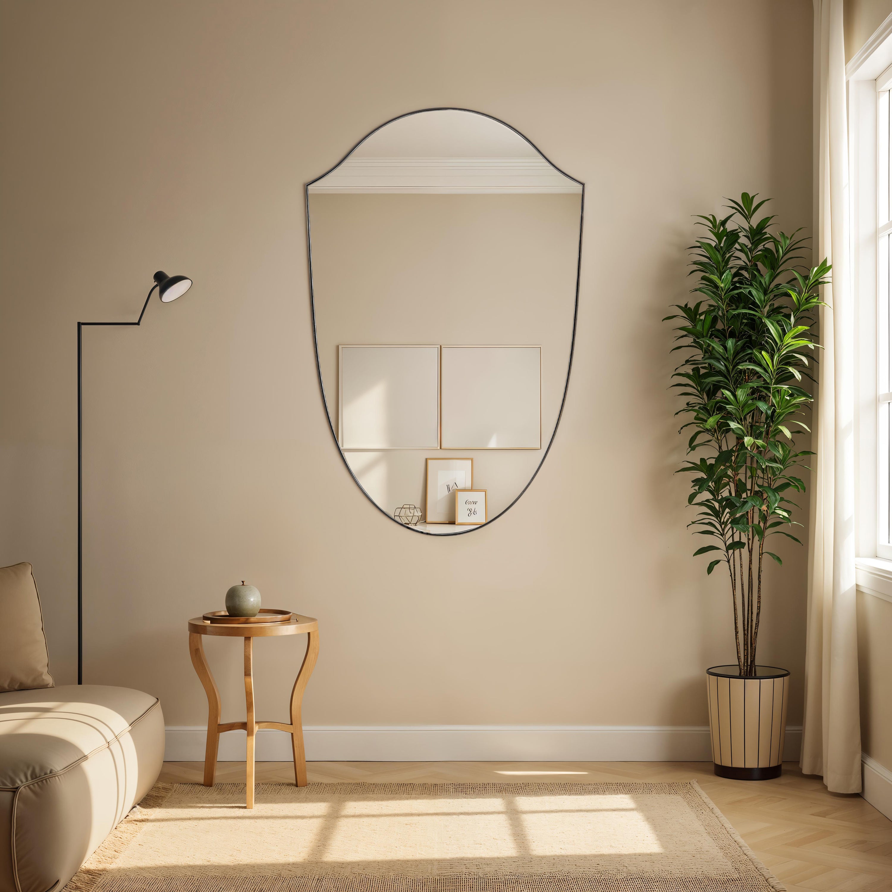 Reims 40" H x 26" W Wall Mirror, Yellow - Lifestyle Image - MT2747
