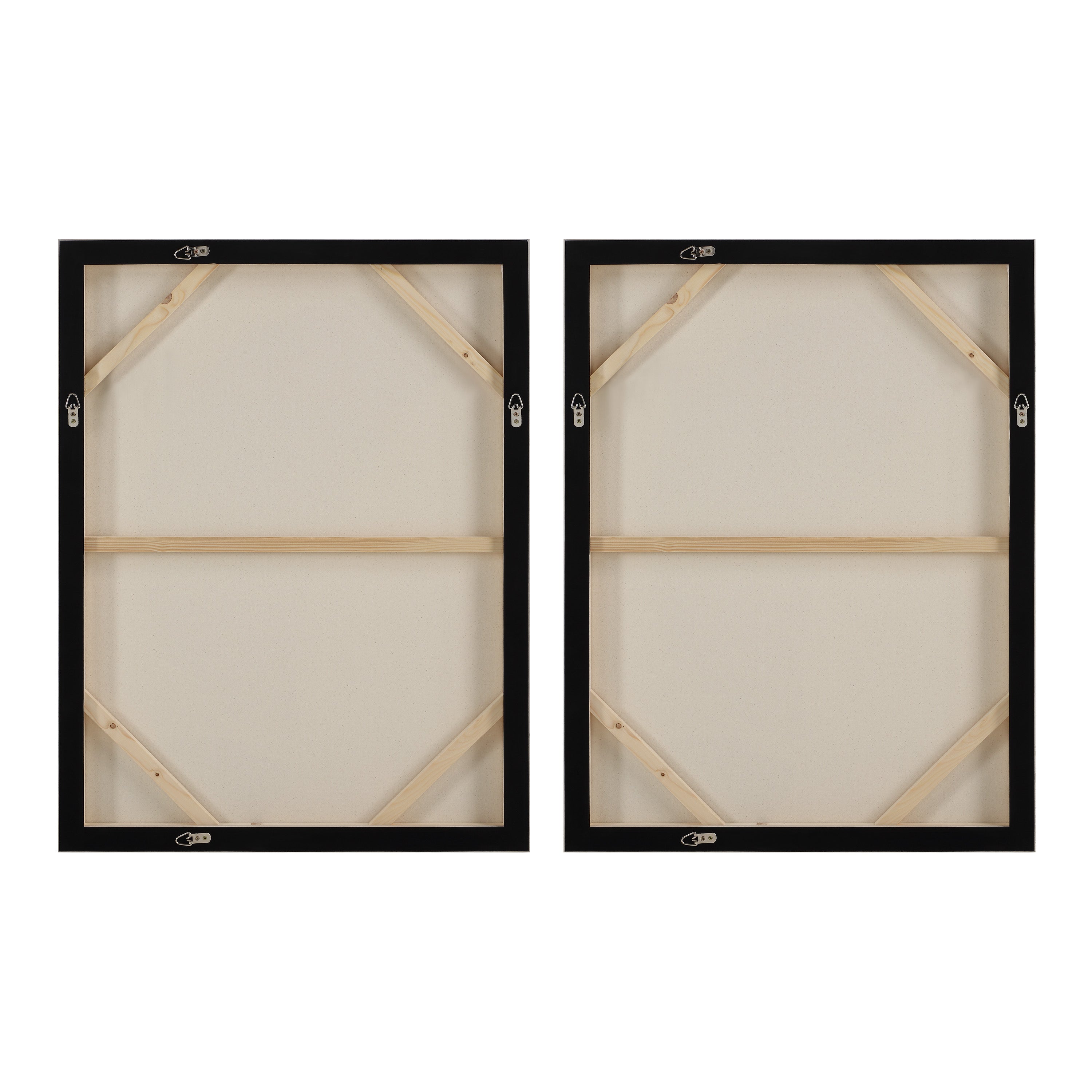 Alcea 40" H x 30" W Canvas Art, (2 Piece Set) - Backing Image - OL2246