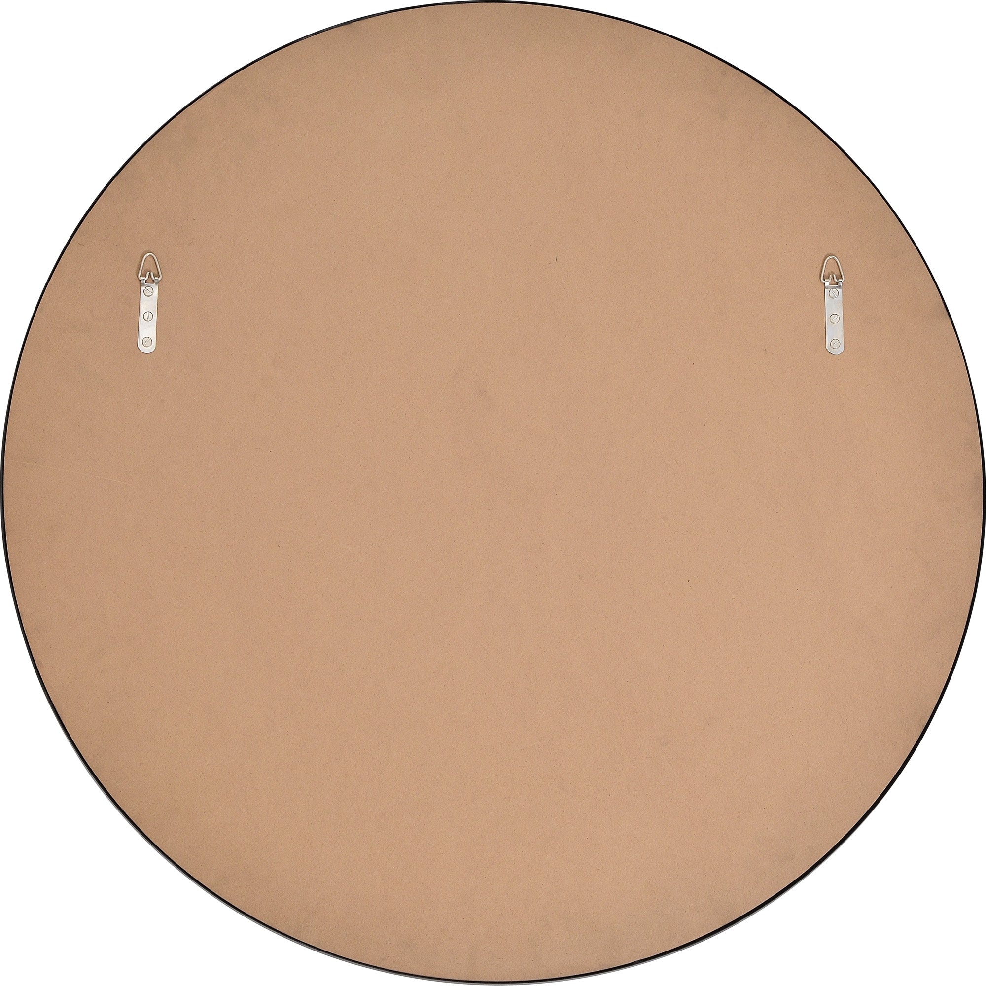 Posadas 36" Tall Round Wall Mirror, Black - Backing Image - MT2527