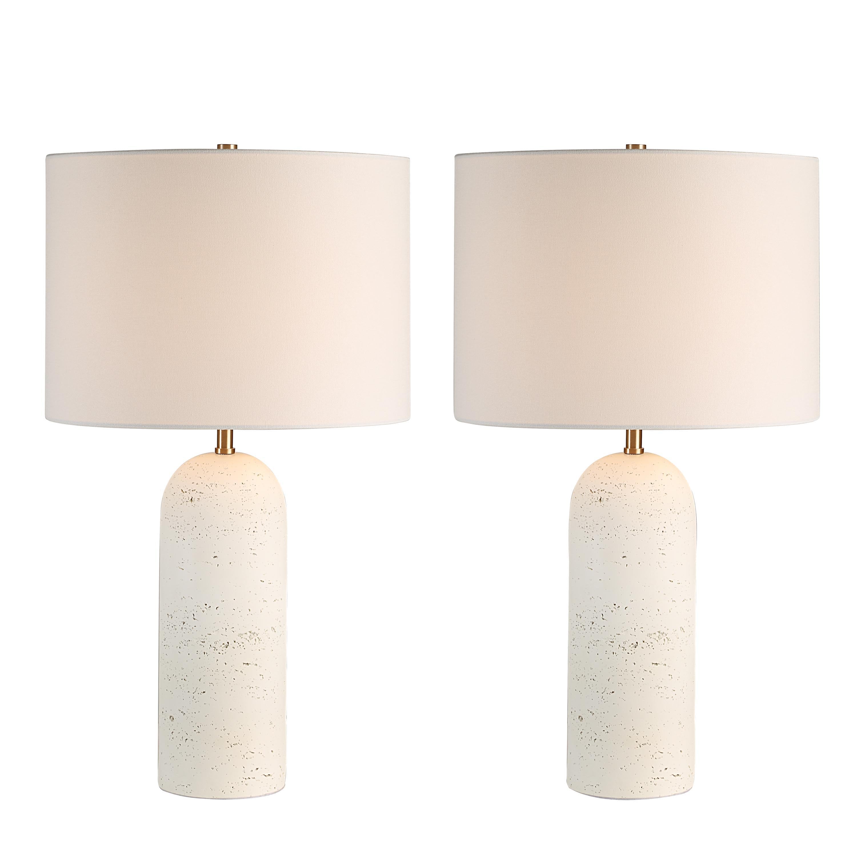Dorato 24.75" Height Table Lamp, White - Detail Image - LPT1291-SET2