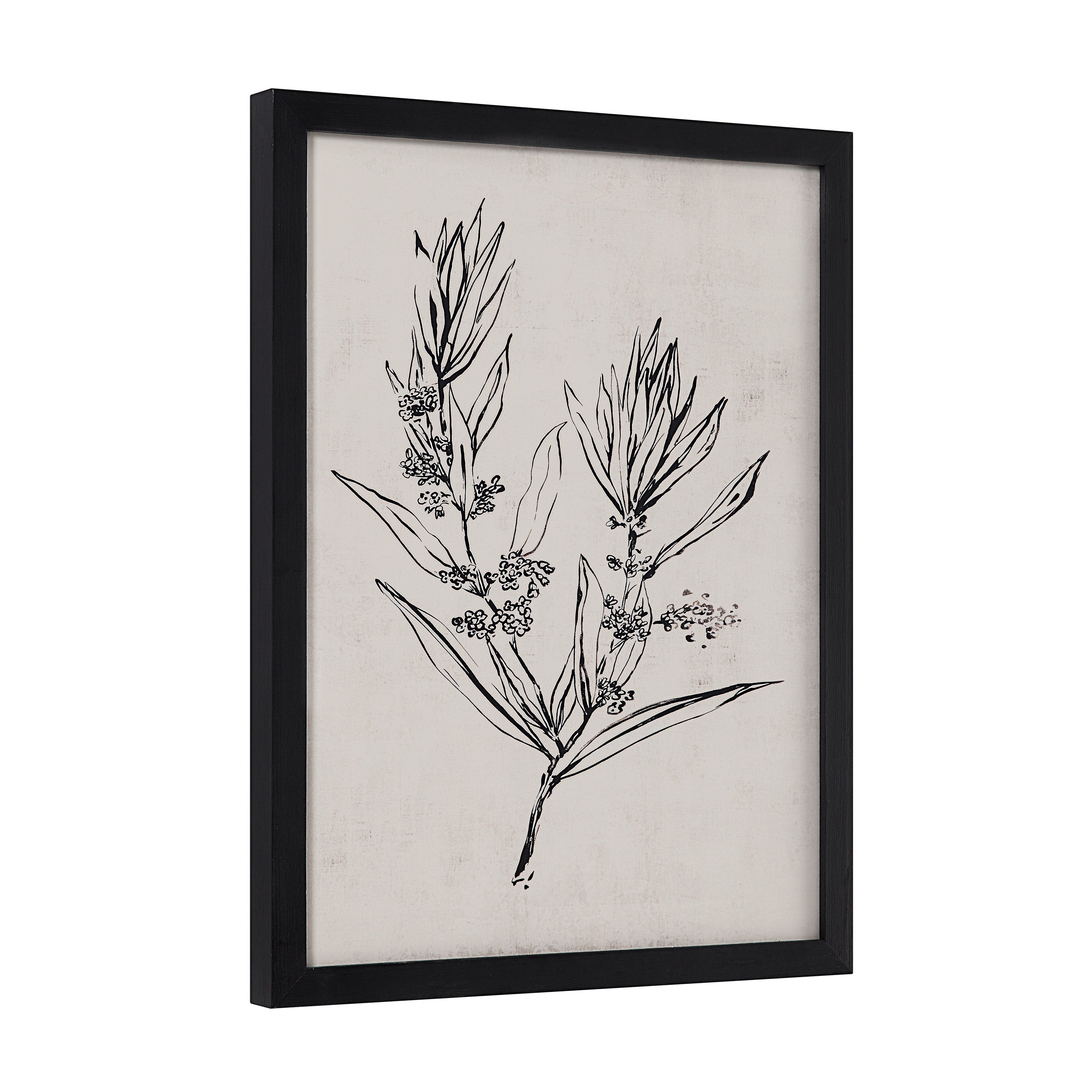 Basset 18" Wide Wall Art with Wood Frame, Painted Black - Additional Image 10 - PA0041