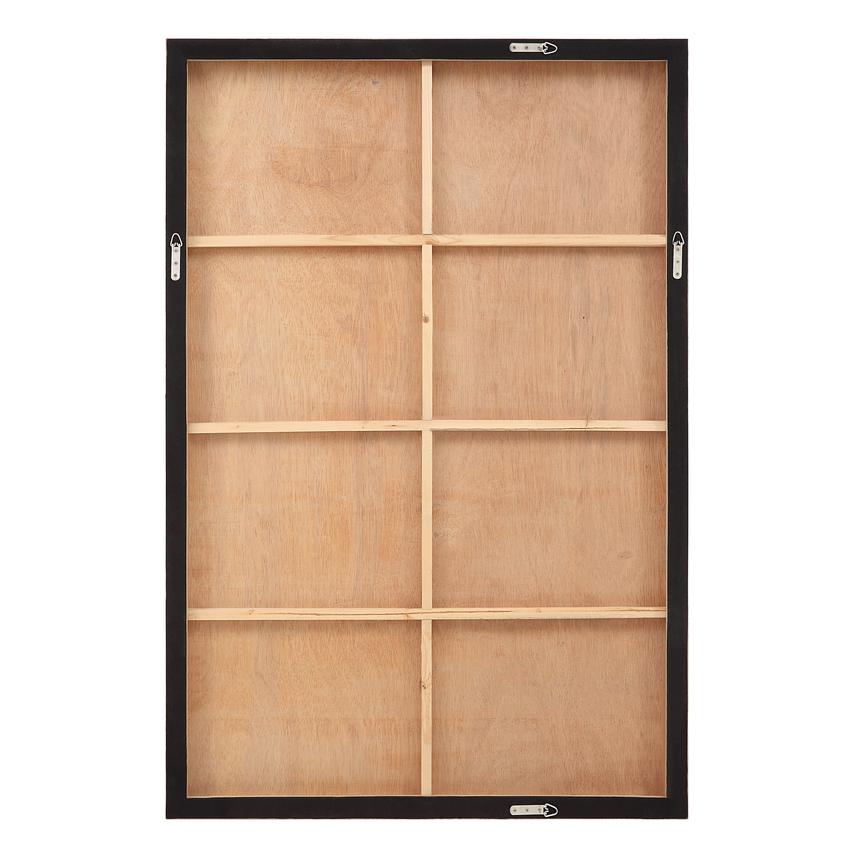 Picardy 60.3" Wide Wall Art with Wood Frame, Oak - Backing Image - W6745