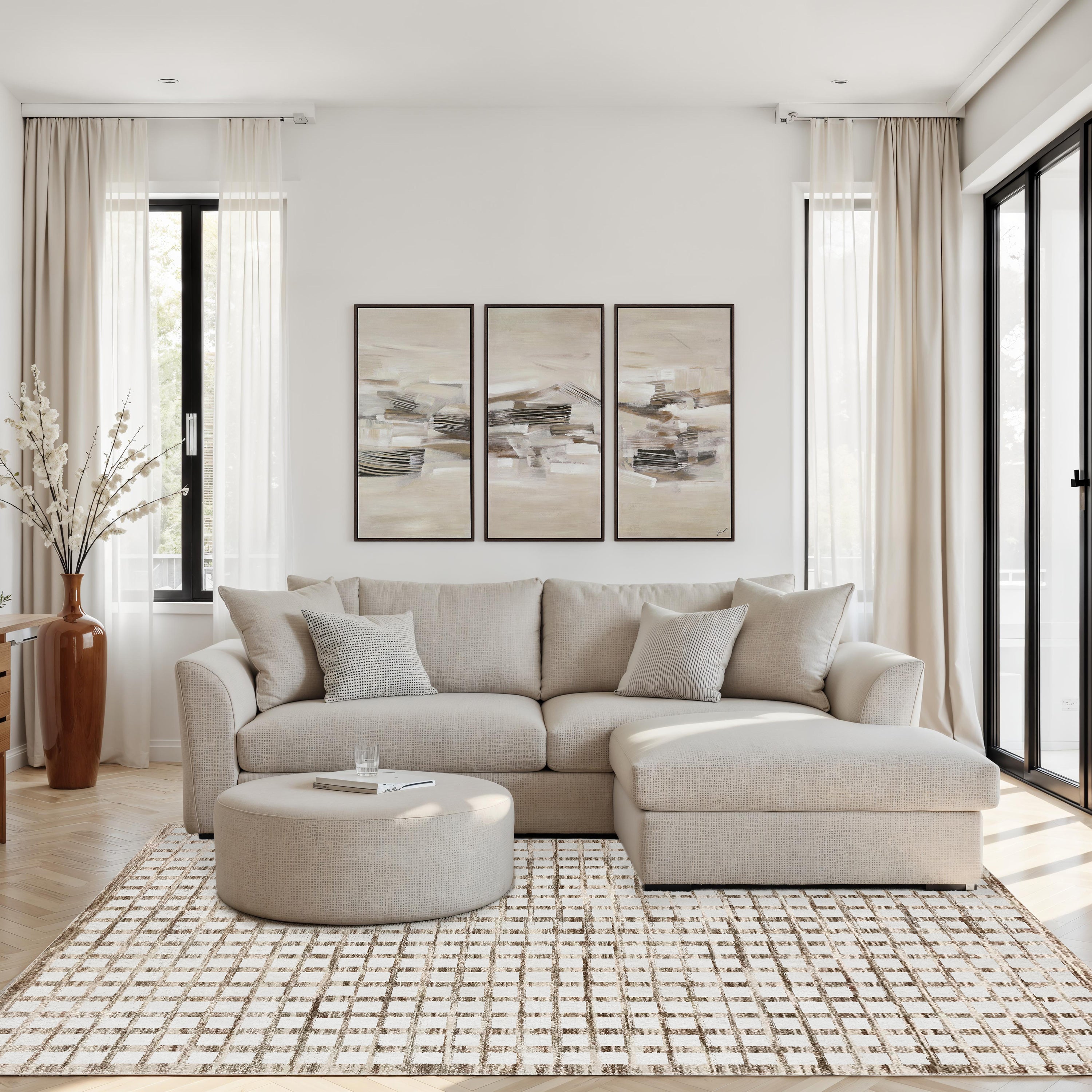 Aya Rug, 1'4" X 1'4" Ft - White Label Lifestyle Image - RAYA-21425