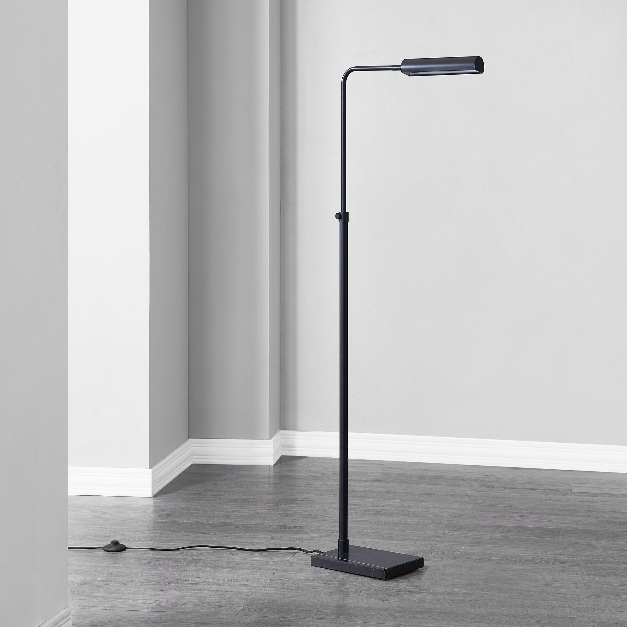 Fadia 60 ADJ." Length Floor Lamp, Matte Black - Lifestyle Image - LPF3138