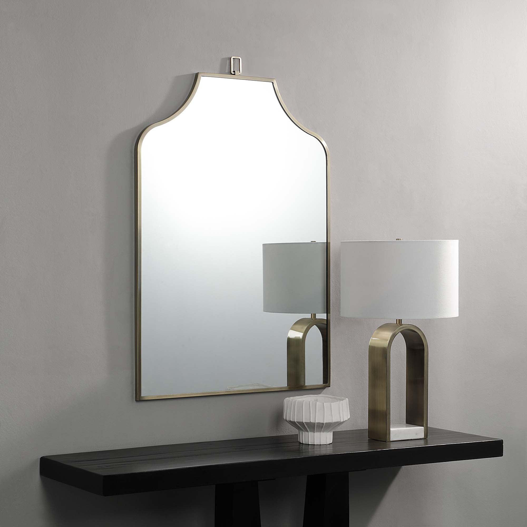 Calliope 45" Tall Irregular Wall Mirror, Yellow - Lifestyle Image - MT2547