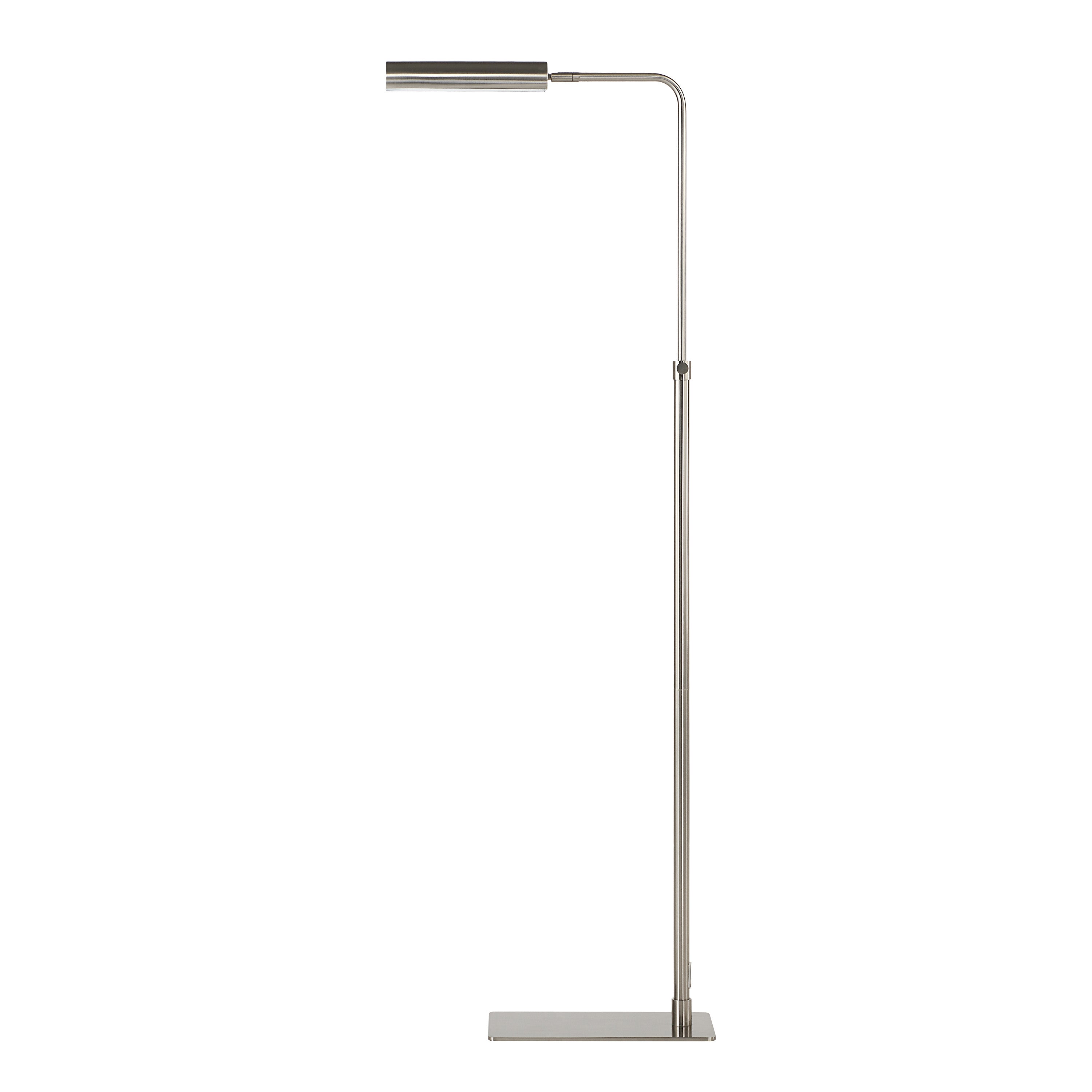 Karima 44.5" Height Floor Lamp, Grey - Angle Image - LPF3156