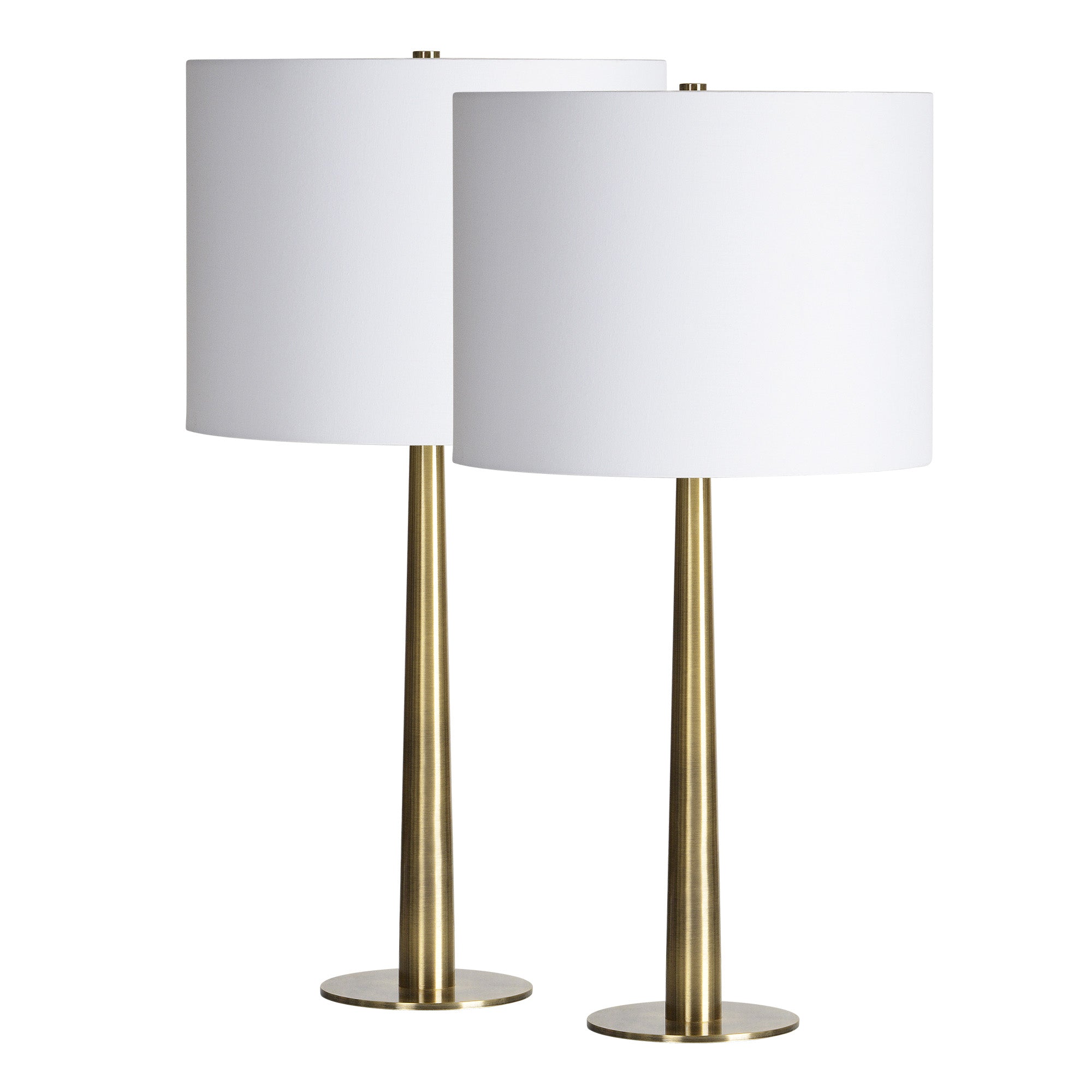 Sarai 26" Length Table Lamp- Set of two, Antique Brass - Main Image - LPT1253-SET2