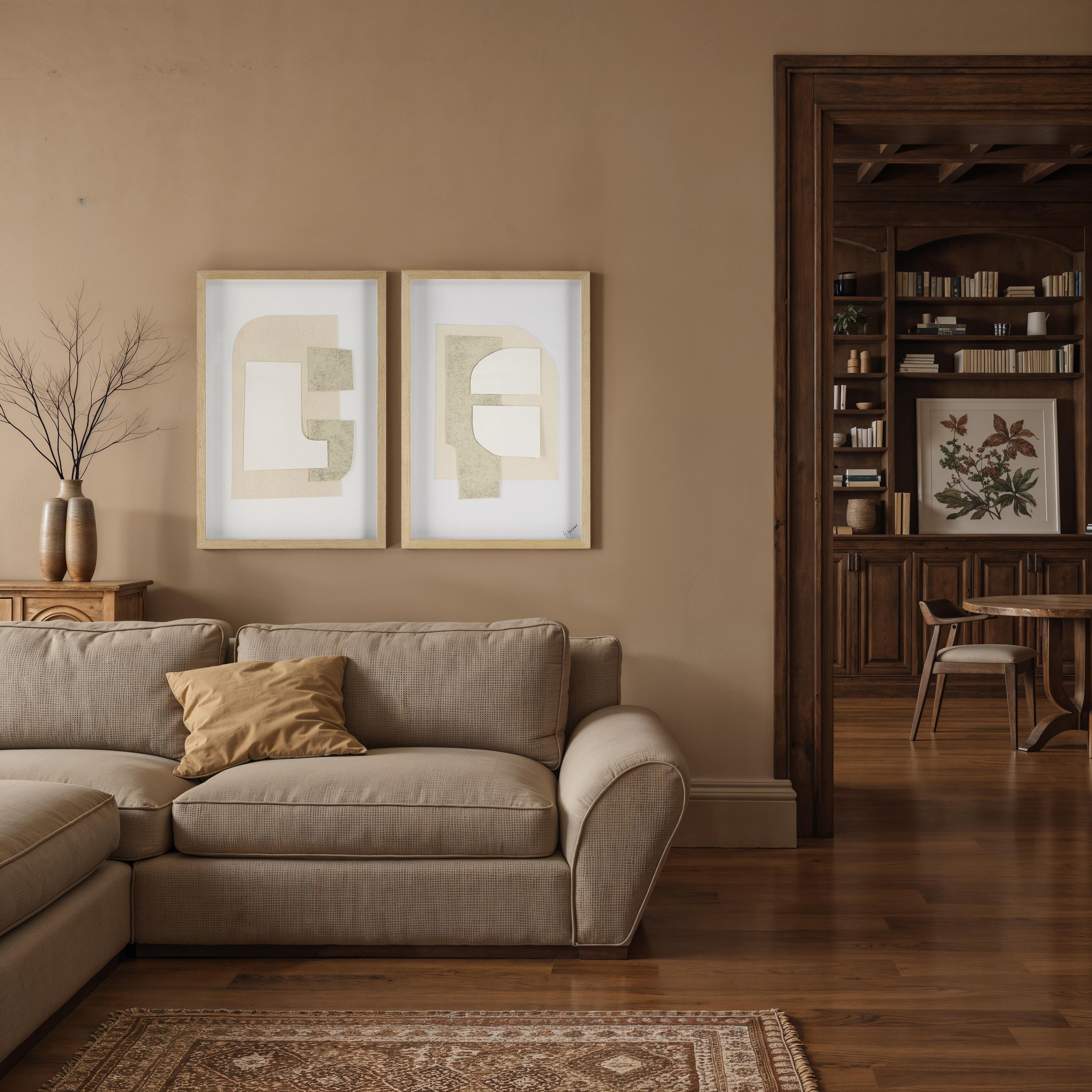 Delias 20.0" Wide Wall Decor, Printed Artwork (2 Piece Set) - Lifestyle Image - W6780