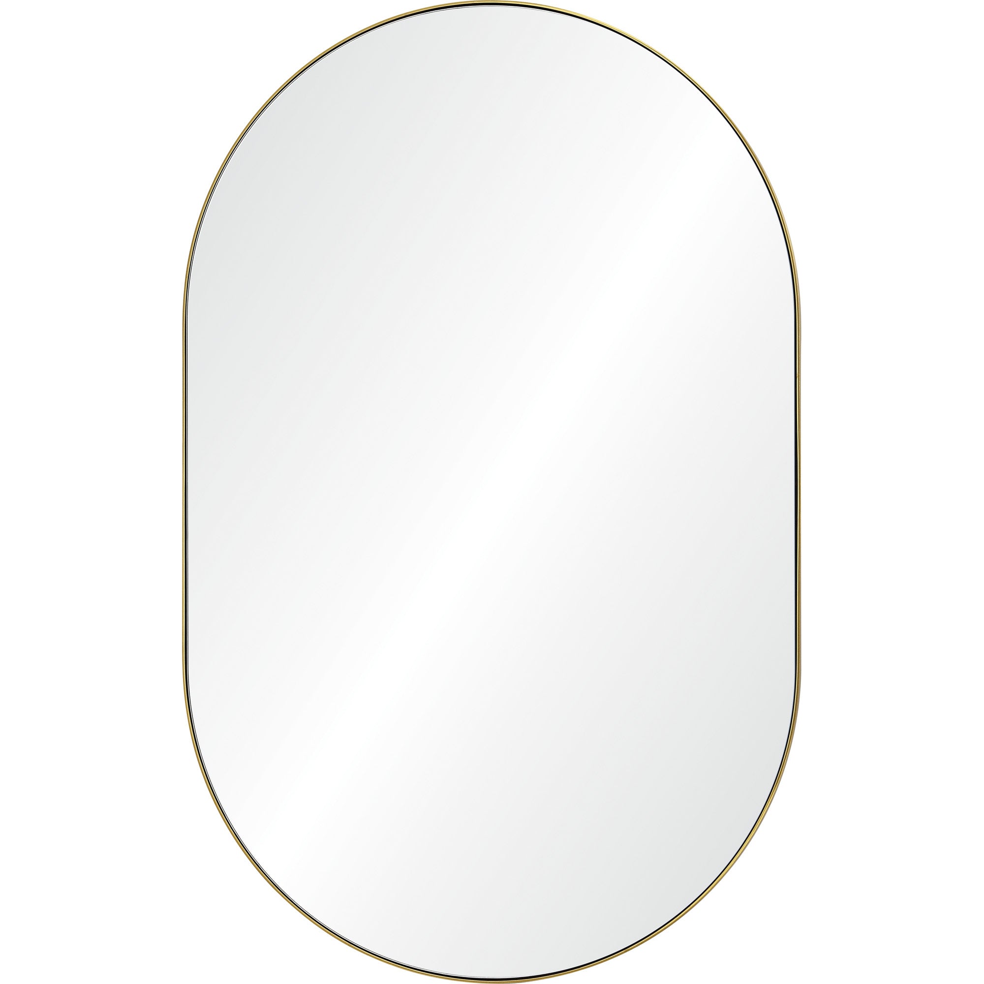 Beckah 40" Tall Oval Wall Mirror, Yellow - Main Image - MT2526