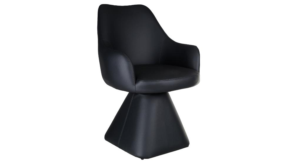 Tovas and Caprese 5pc Dining Set - Black Table and Black Chairs