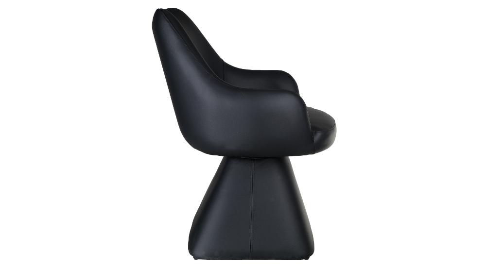 Tovas and Caprese 5pc Dining Set - Black Table and Black Chairs