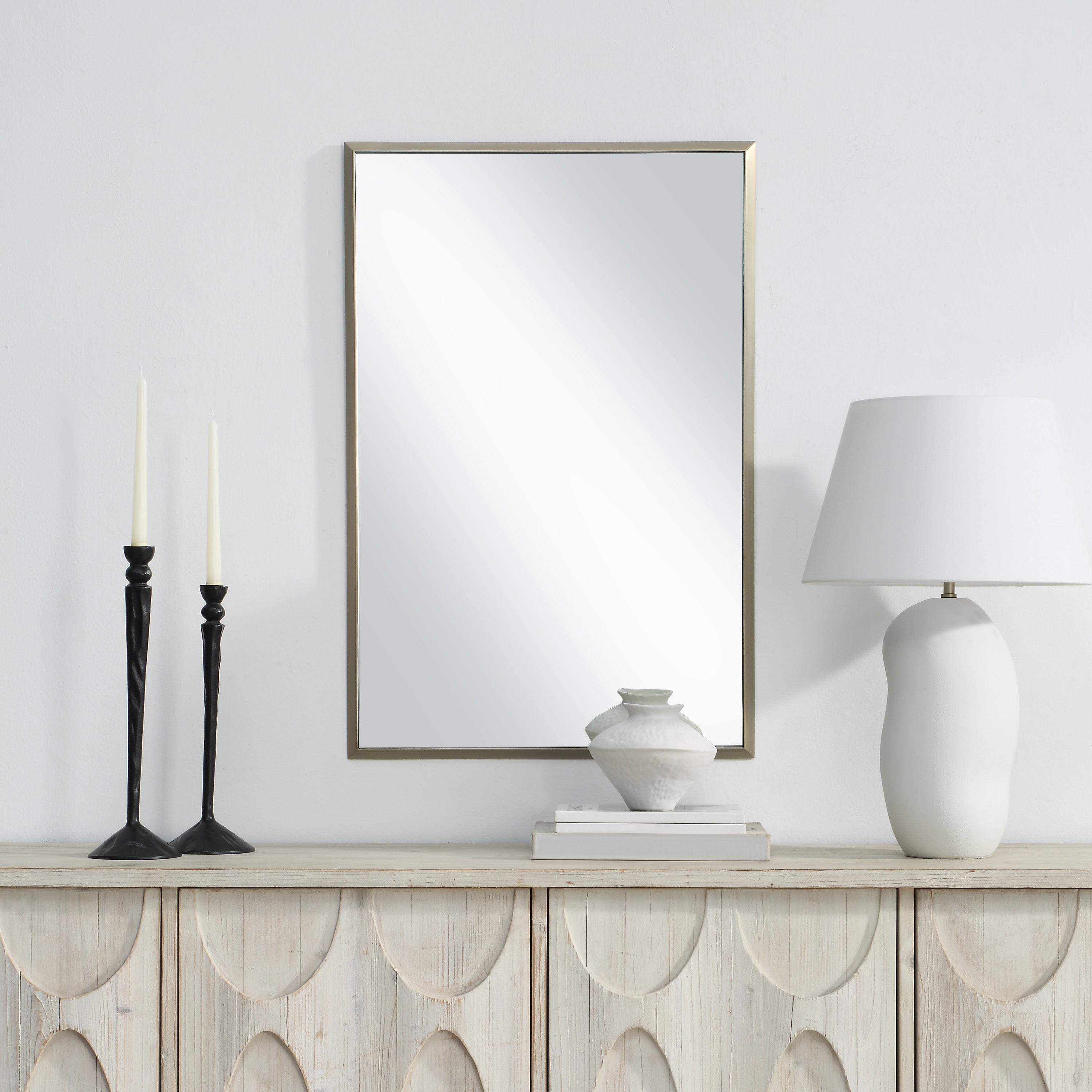 Pia 36" H x 24" W Wall Mirror, Yellow - Lifestyle Image - MT2685
