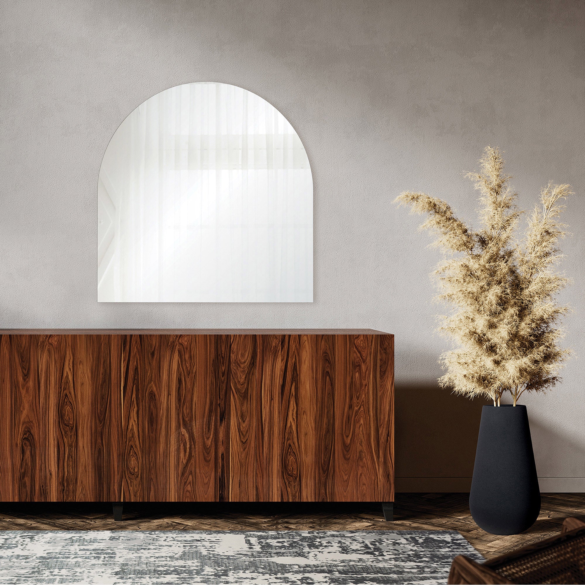 Beasley 40" Tall Arch Wall Mirror - Lifestyle Image - MT2494
