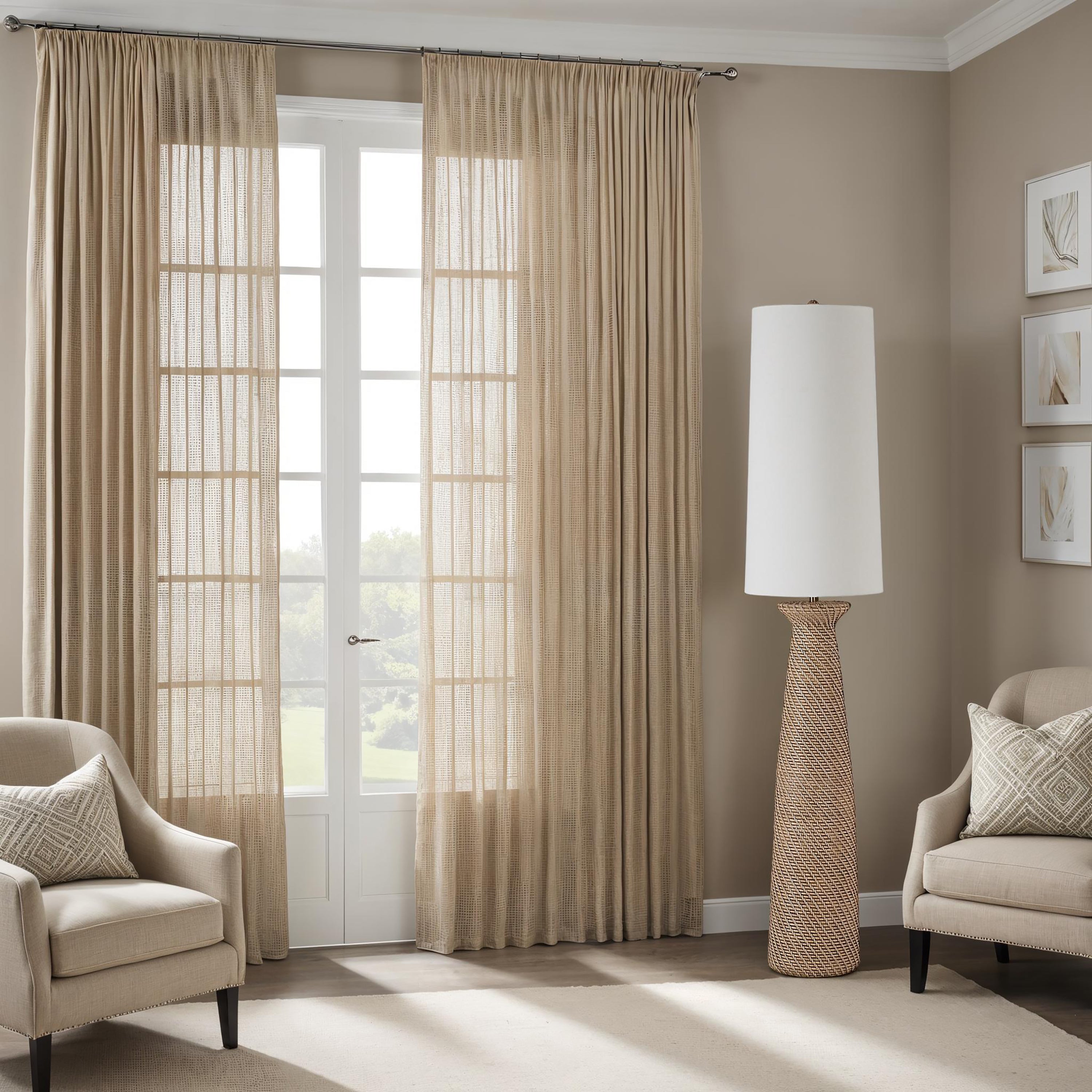 Nathalie 66.75" Height Floor Lamp, Cream - Lifestyle Image - LPF3175