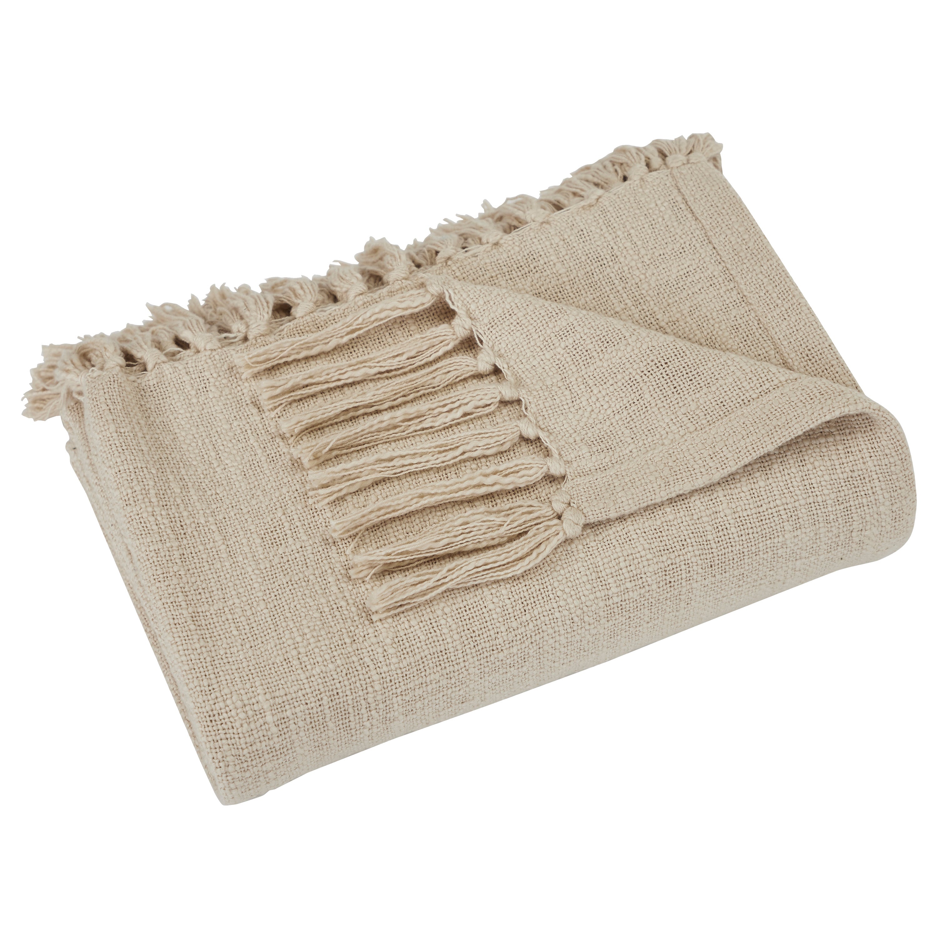 Curtis 70X50 Throw, Beige - Additional Image 2 - THR1017