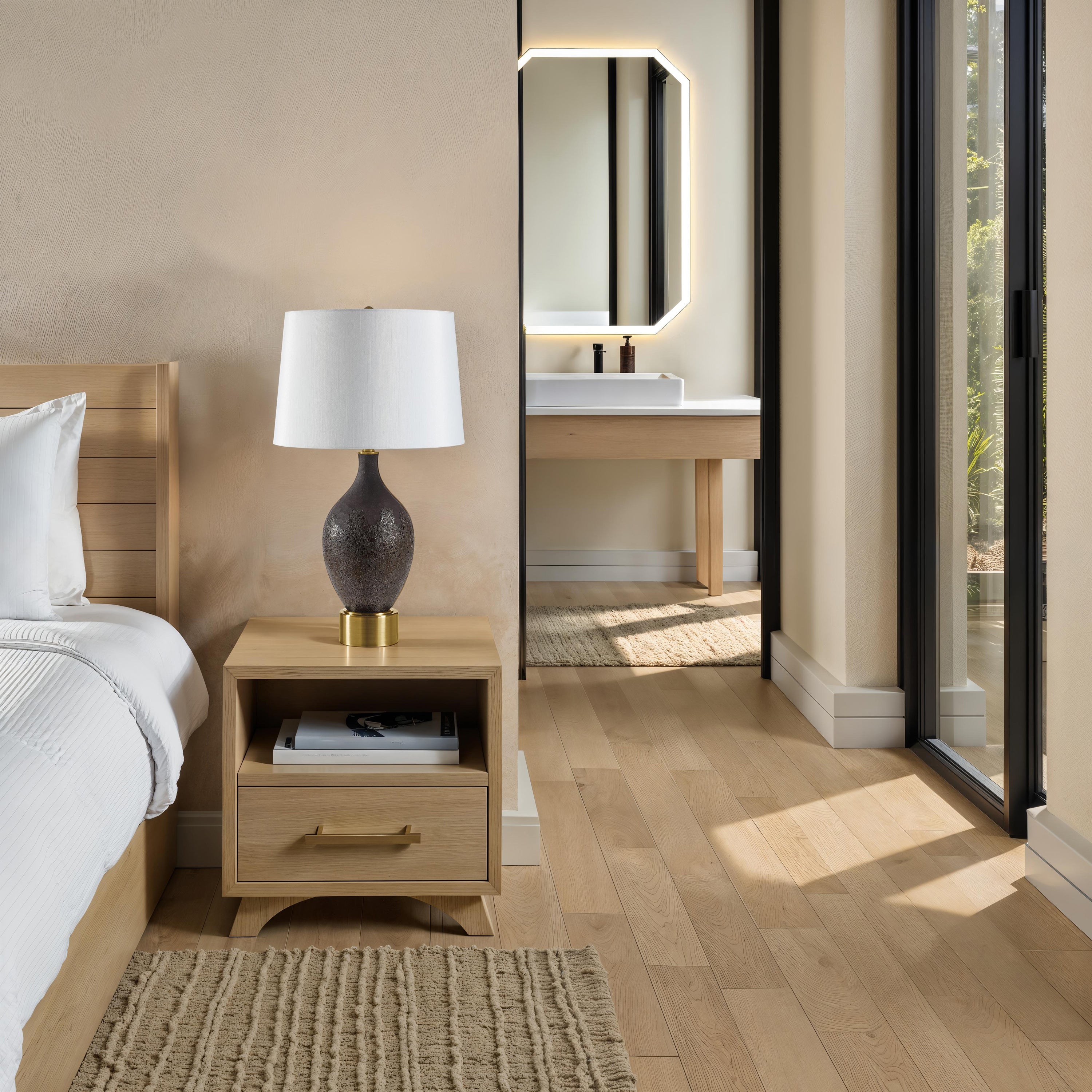 Weldon 26.0" Height Table Lamps, Brown - White Label Lifestyle Image - LPT1409BEV