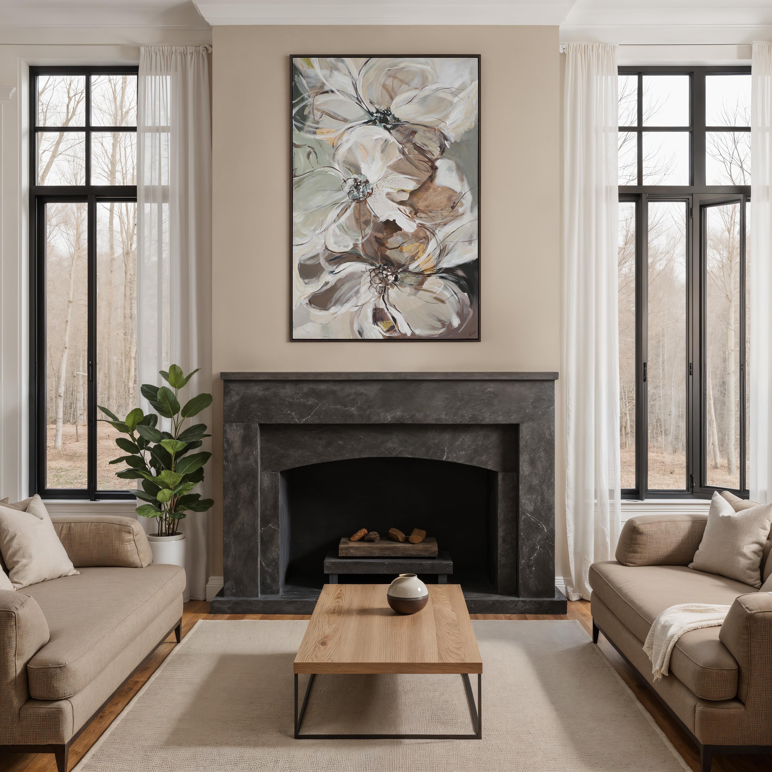 Argilla 40" H x 60" W Canvas Art - Lifestyle Image - OL2226
