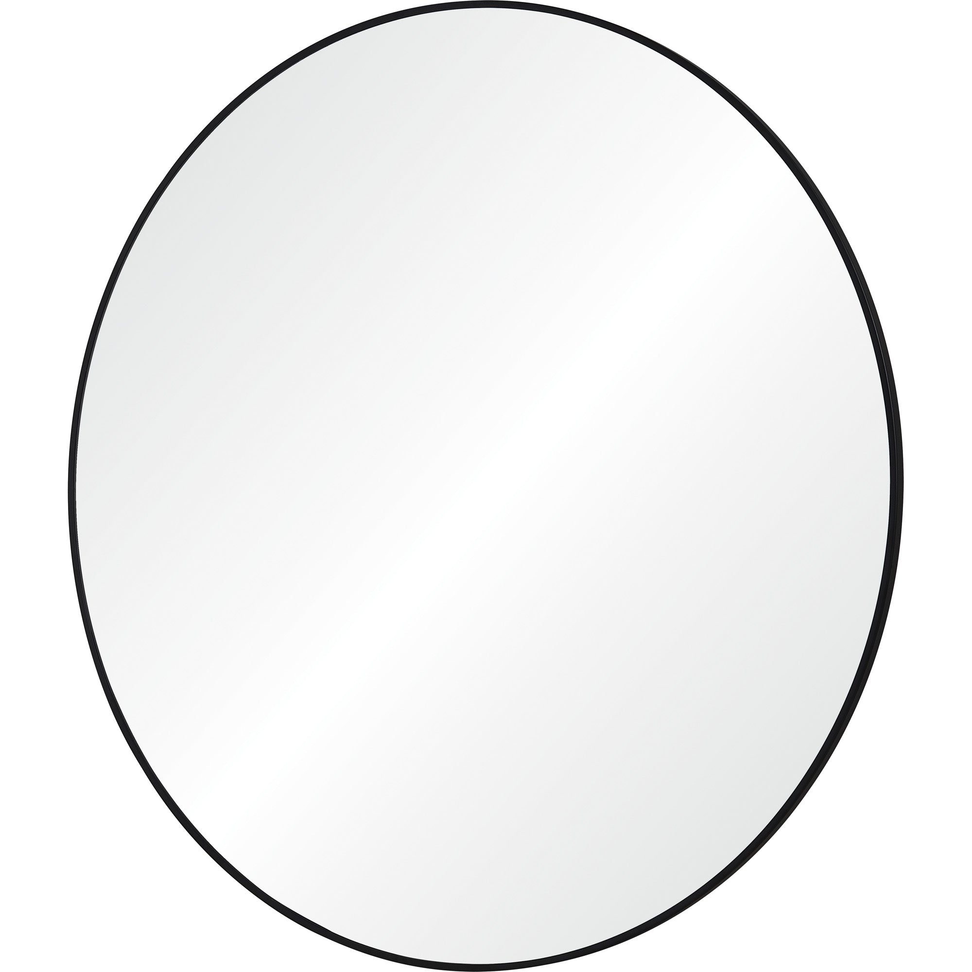 Sami 48" Tall Round Wall Mirror, Black - Angle Image - MT2530
