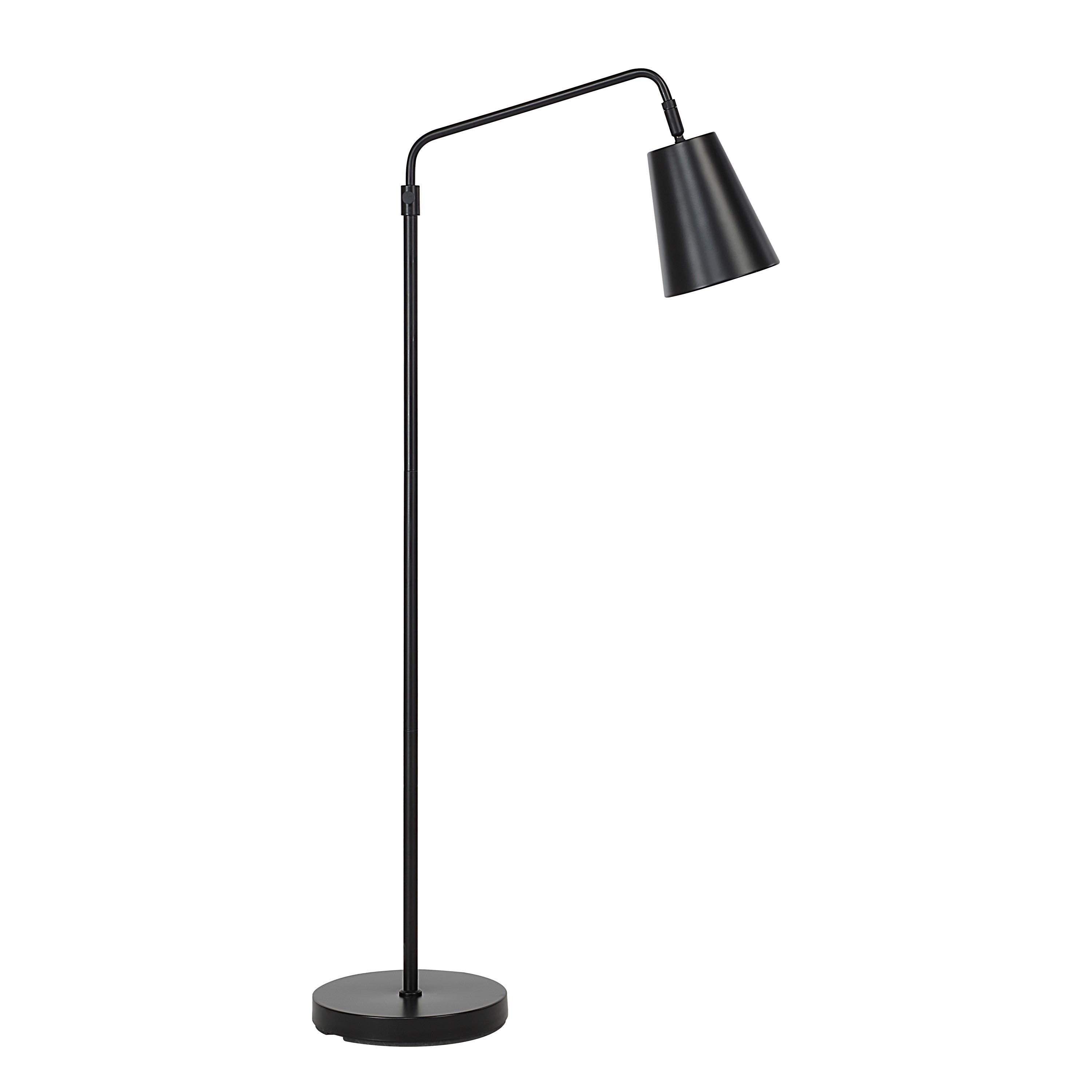 Nottingham 47.5" Height Floor Lamp, Black - Angle Image - LPF3174
