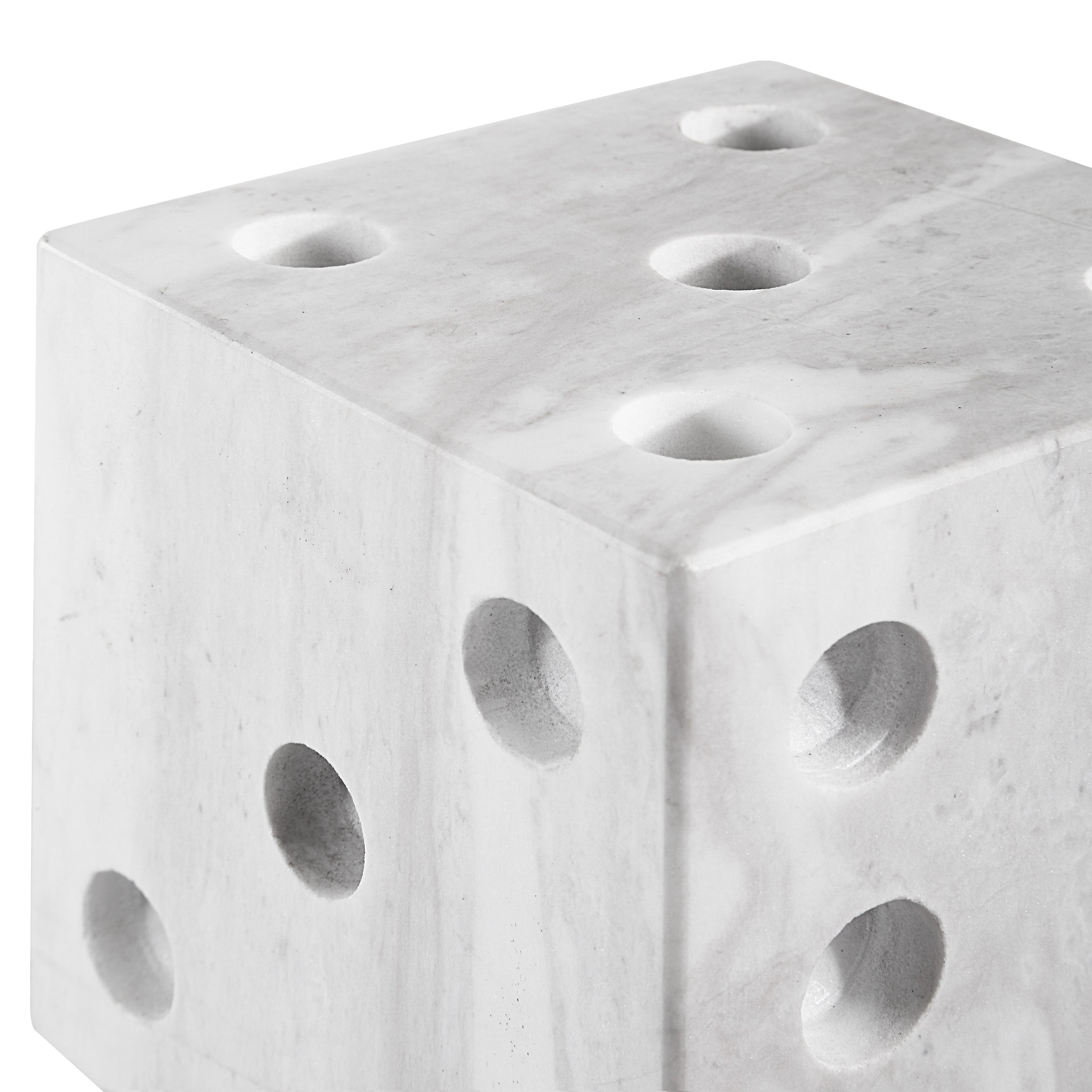 Dylon Statue, Honed White - Detail Image - STA795