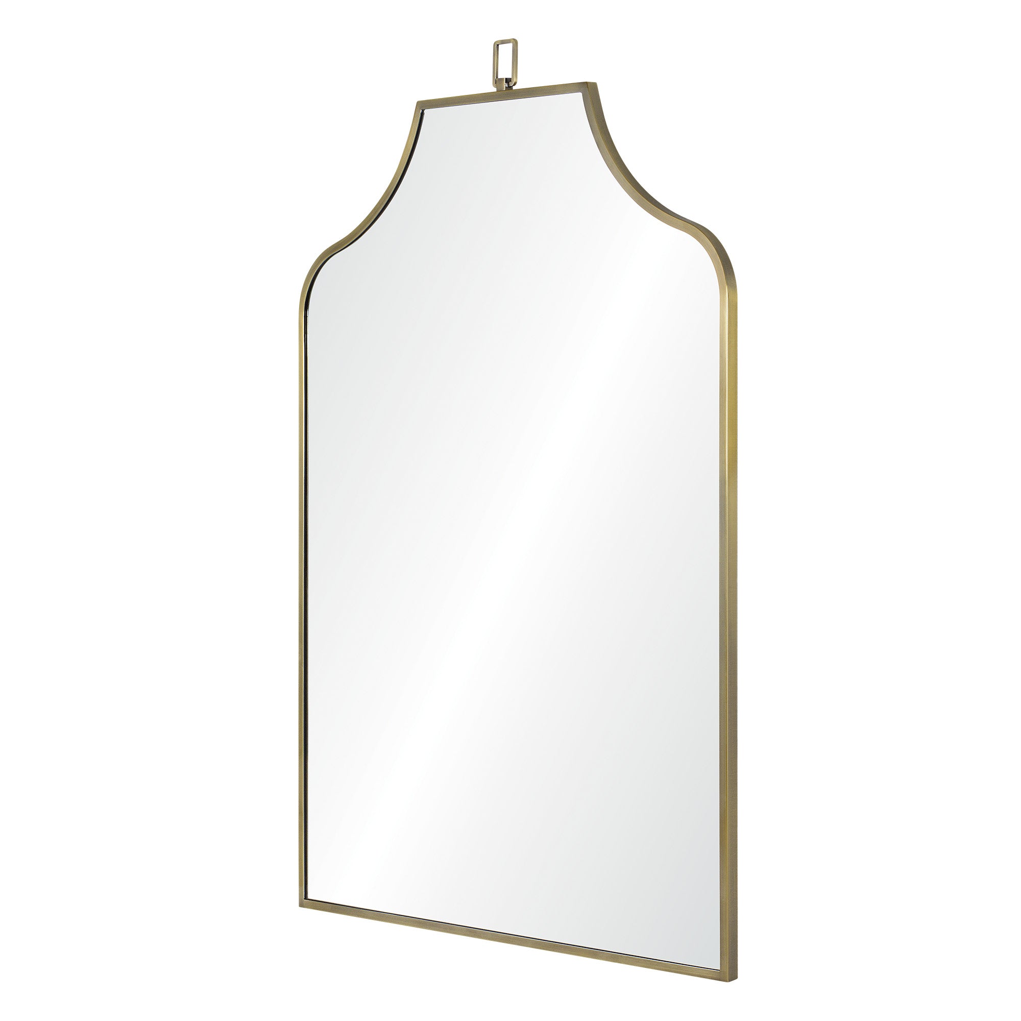 Calliope 45" Tall Irregular Wall Mirror, Yellow - Angle Image - MT2547