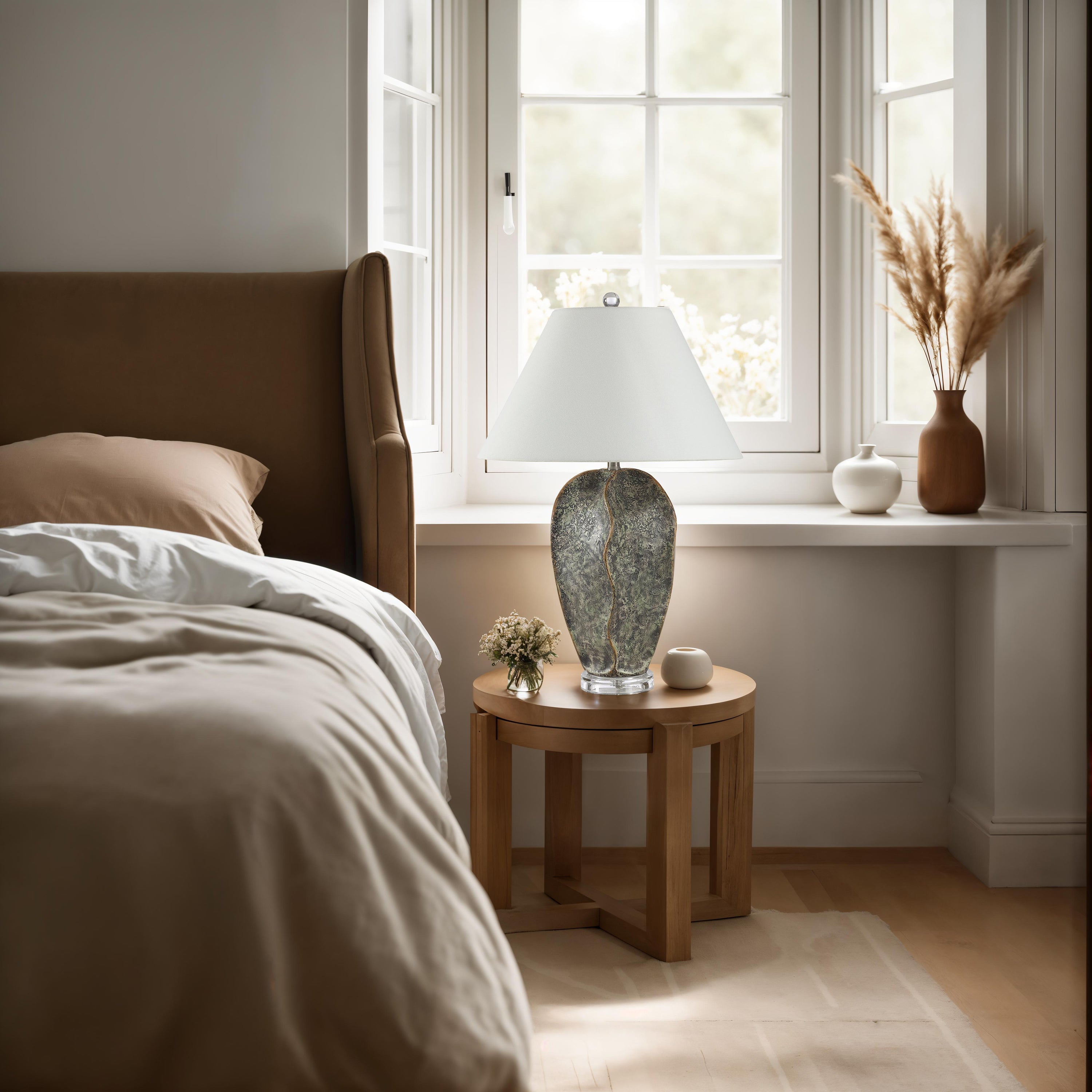 Poppi 27.0" Height Table Lamps, Dark Green - White Label Lifestyle Image - LPT1407EV