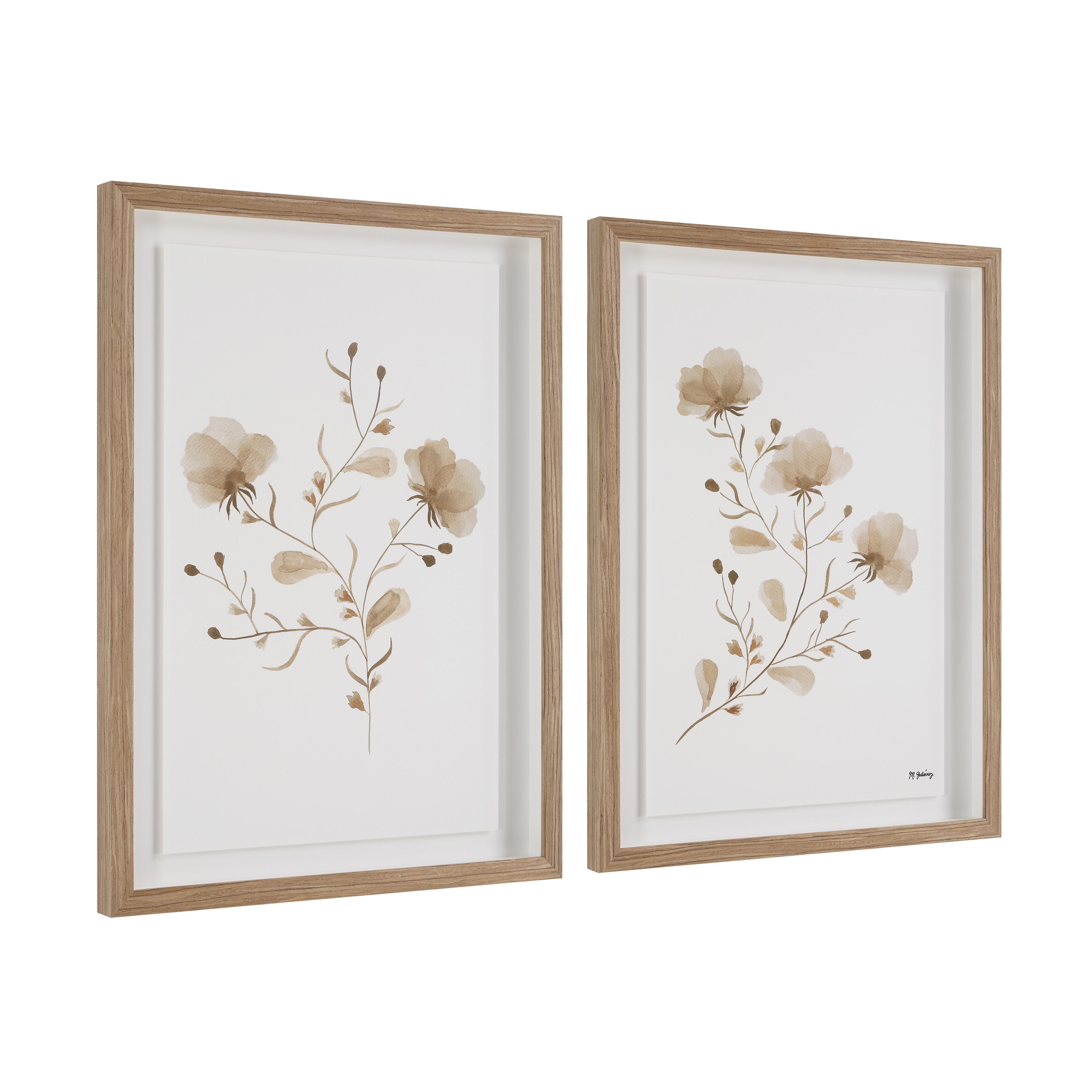 Madalena 18.0" Wide Wall Decor, Printed Artwork (2 Piece Set) - Angle Image - PA0050