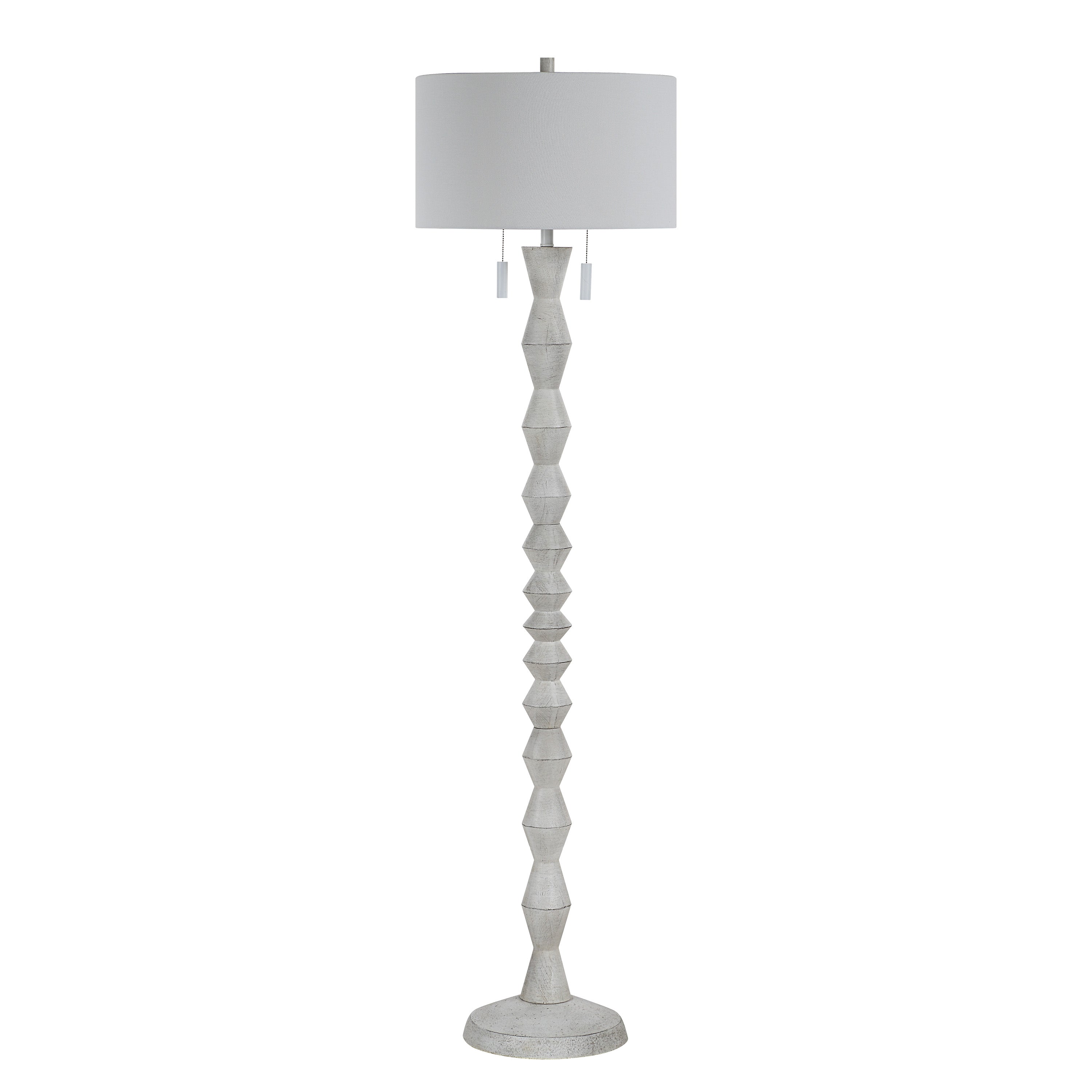 Sorriso 75.0" Height Floor Lamps, White Wood Texture - Main Image - LPF3193EV
