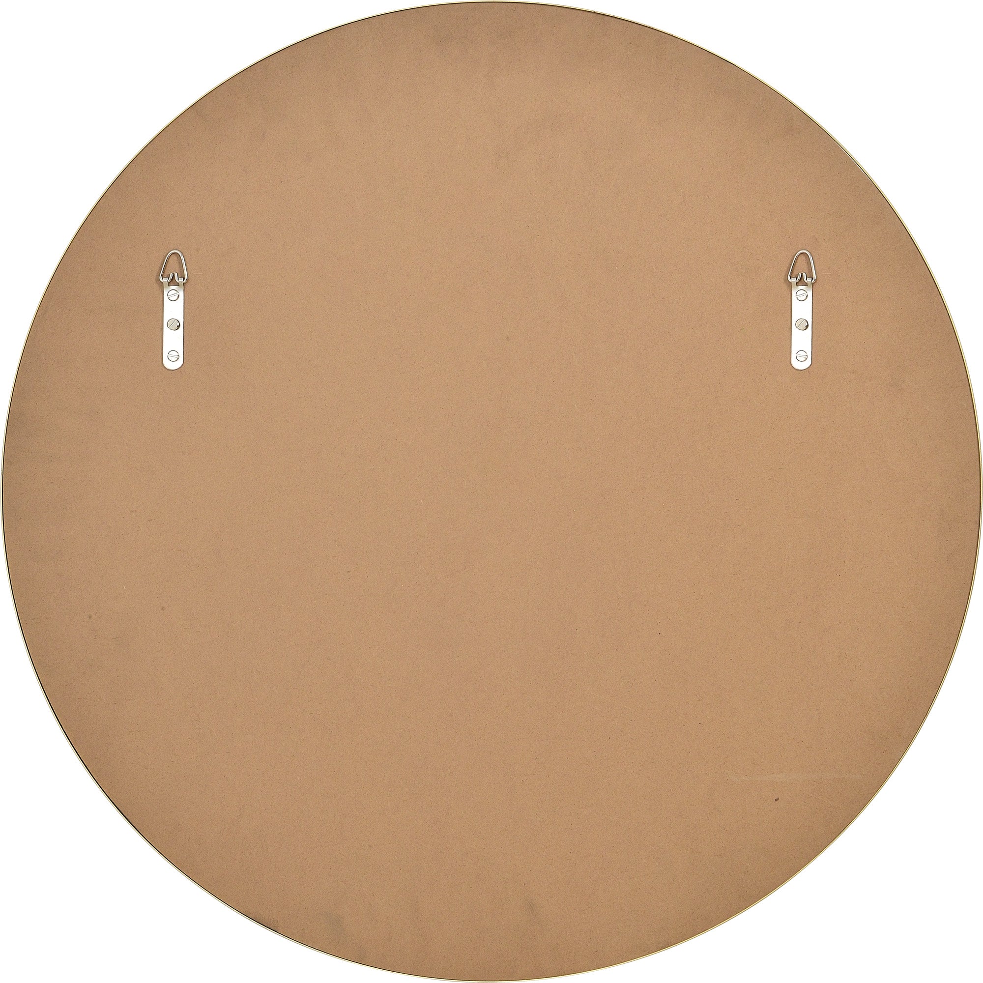 Alegre 30" Tall Round Wall Mirror, Yellow - Backing Image - MT2528
