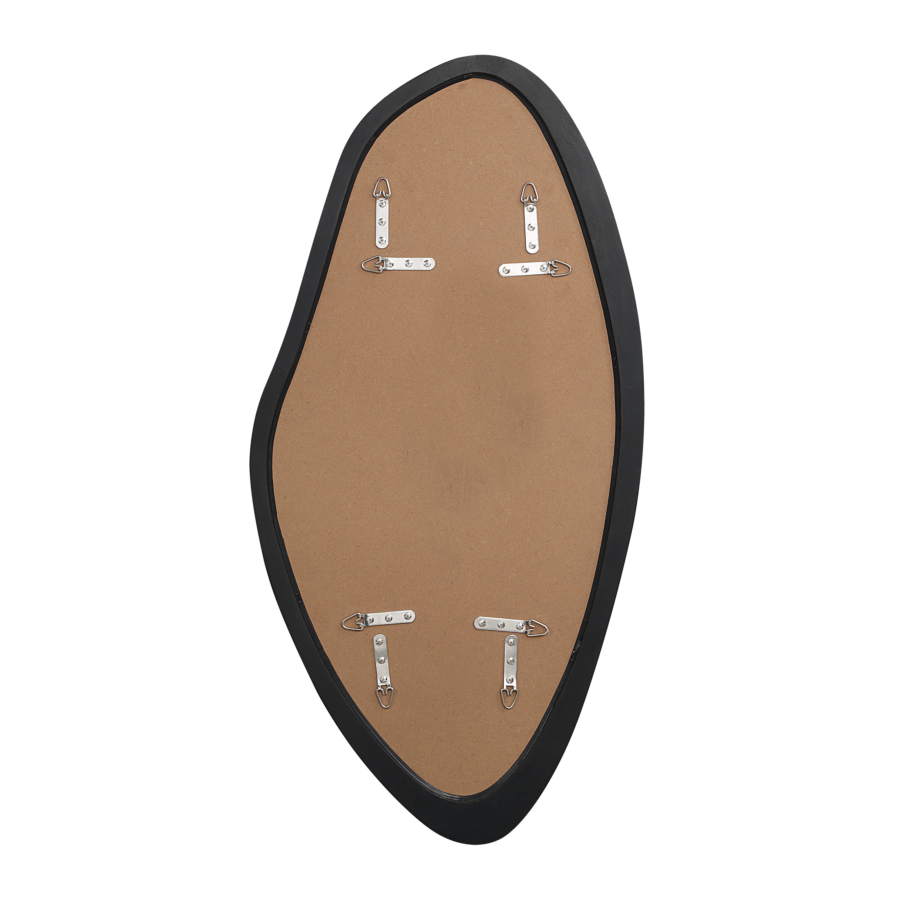 Trani 40" H x 19.75" W Wall Mirror, Black - Backing Image - MT2702