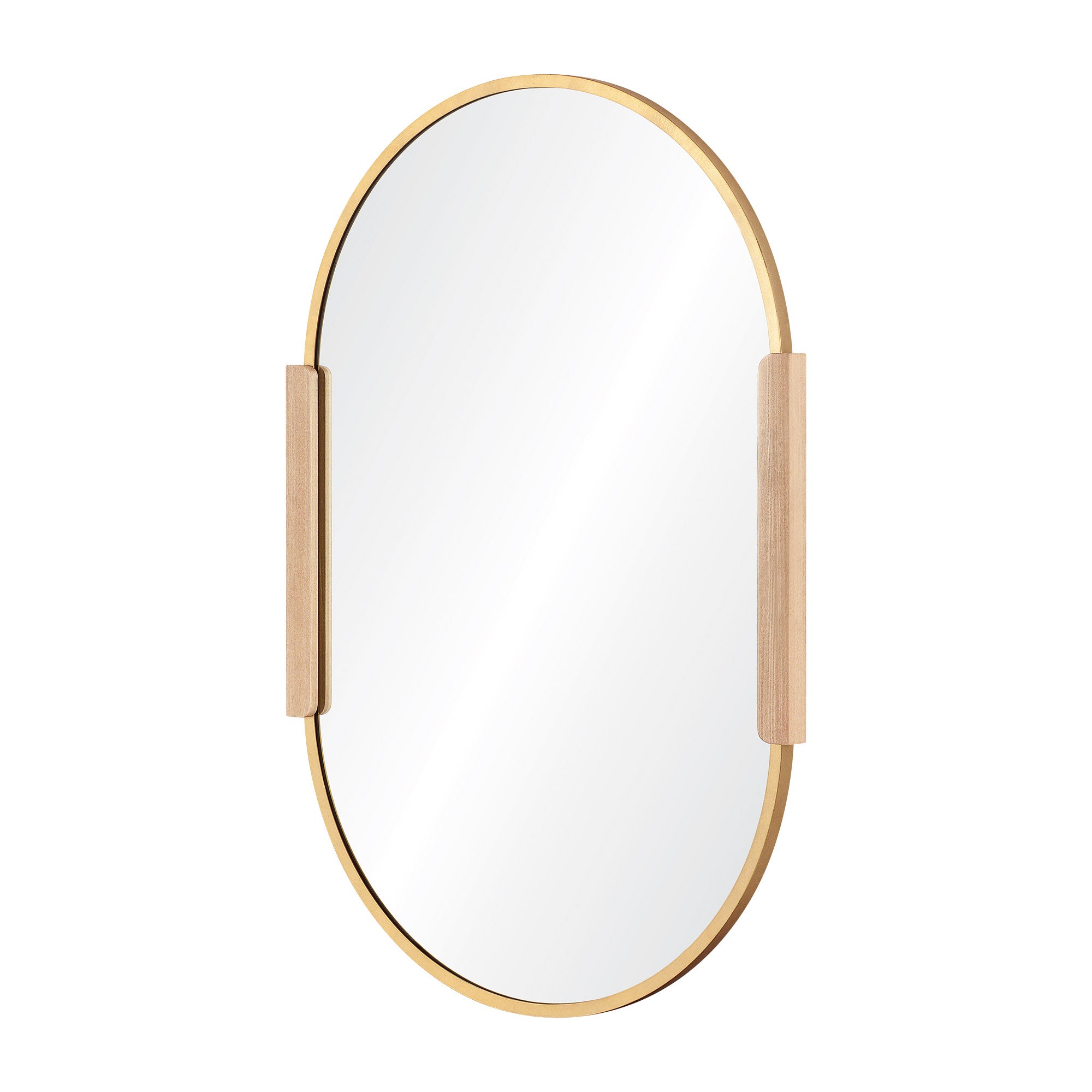 Kerianne 41" Tall Oval Wall Mirror, Yellow - Angle Image - MT2556