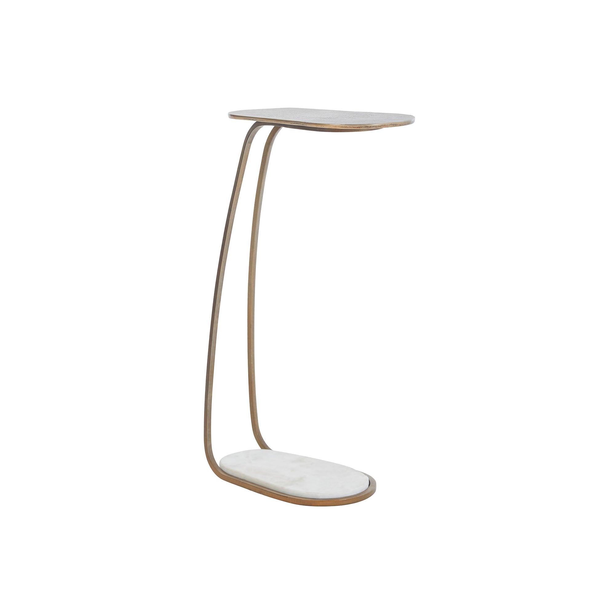 Balam Indoor Aluminum Table, Antique Brass - Main Image - TA453