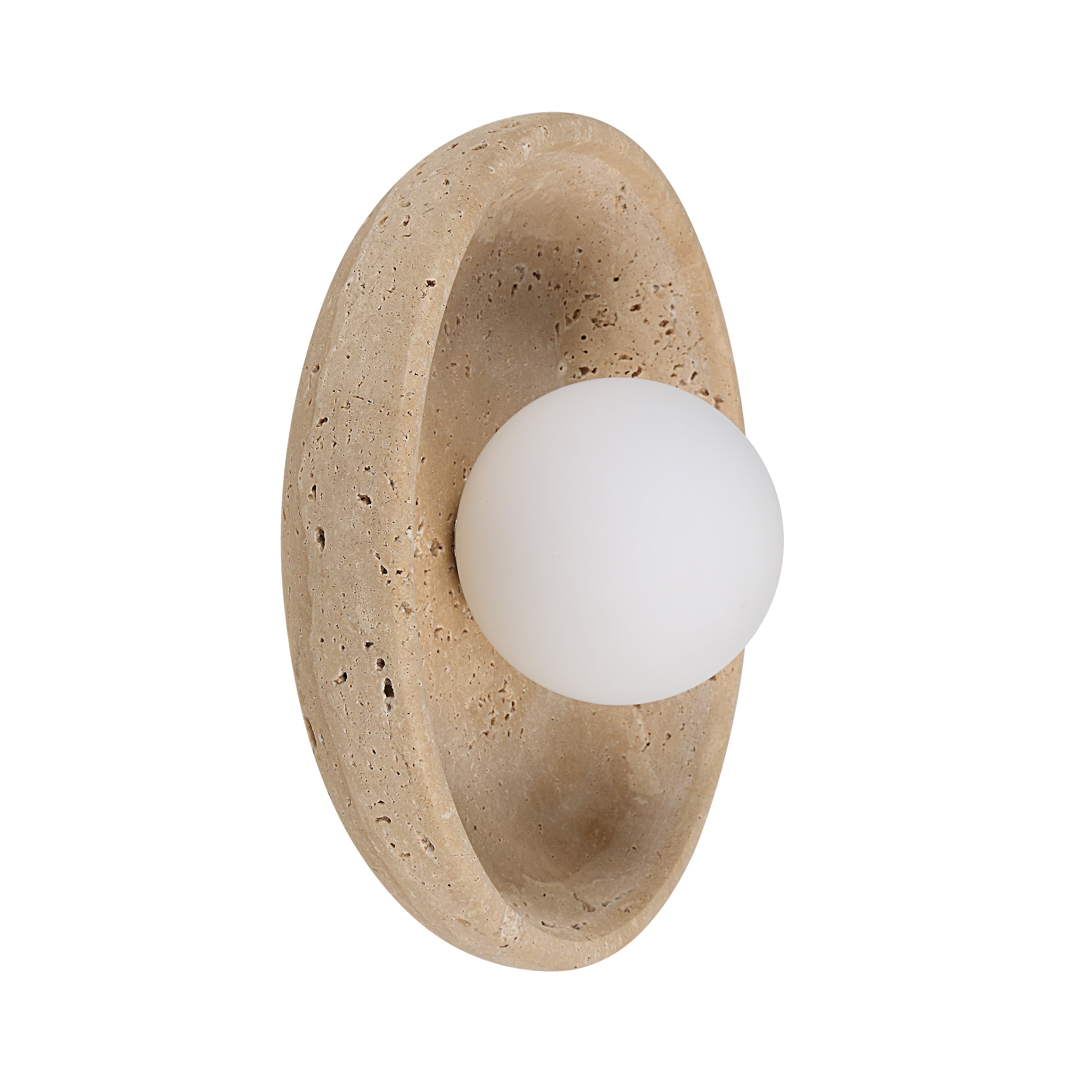 Myrtos 4.92" Height Wall Sconce, Beige - Main Image - WS155