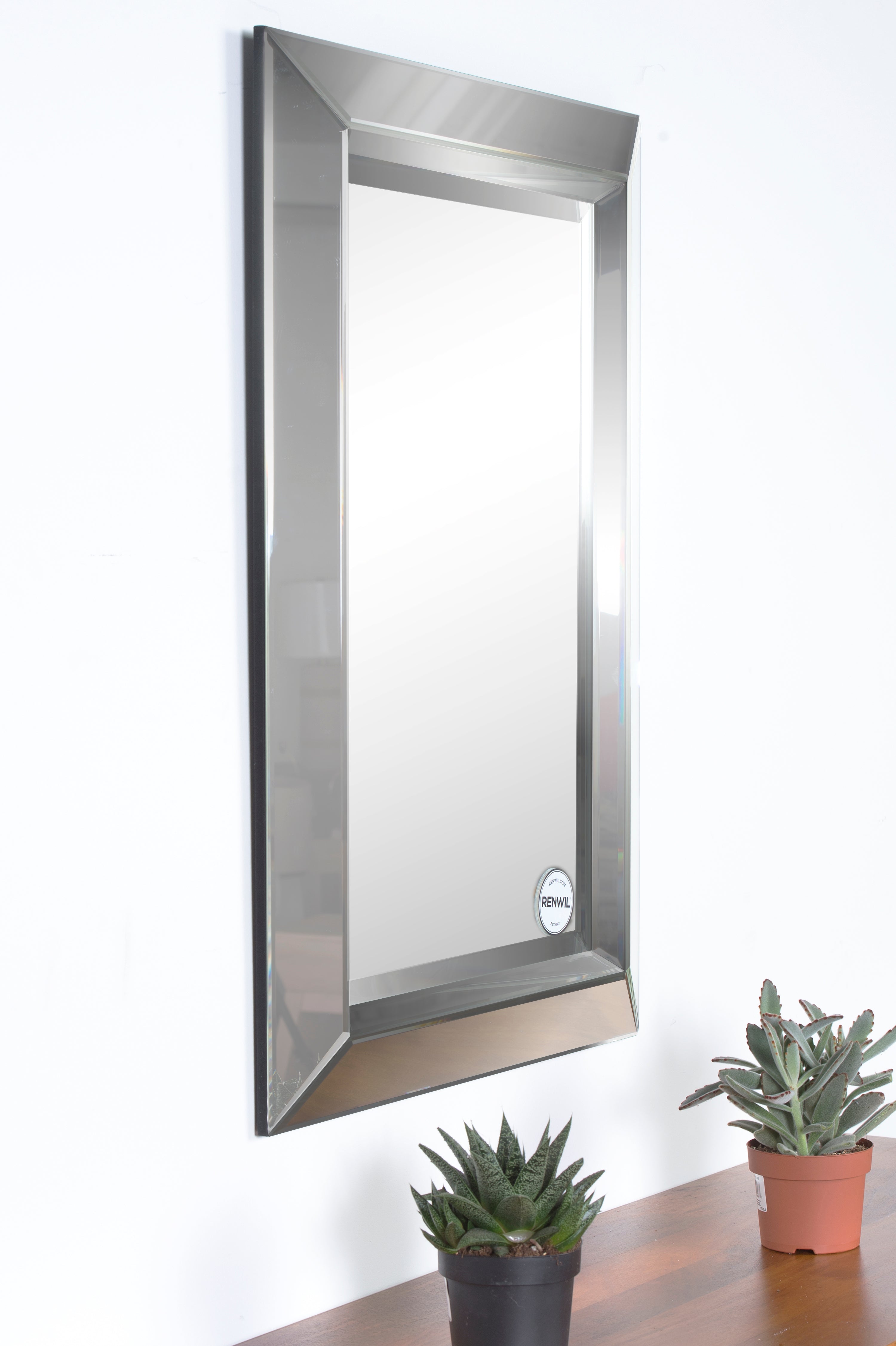 Aura 35" Tall Rectangle Wall Mirror - Lifestyle Image - MT1286