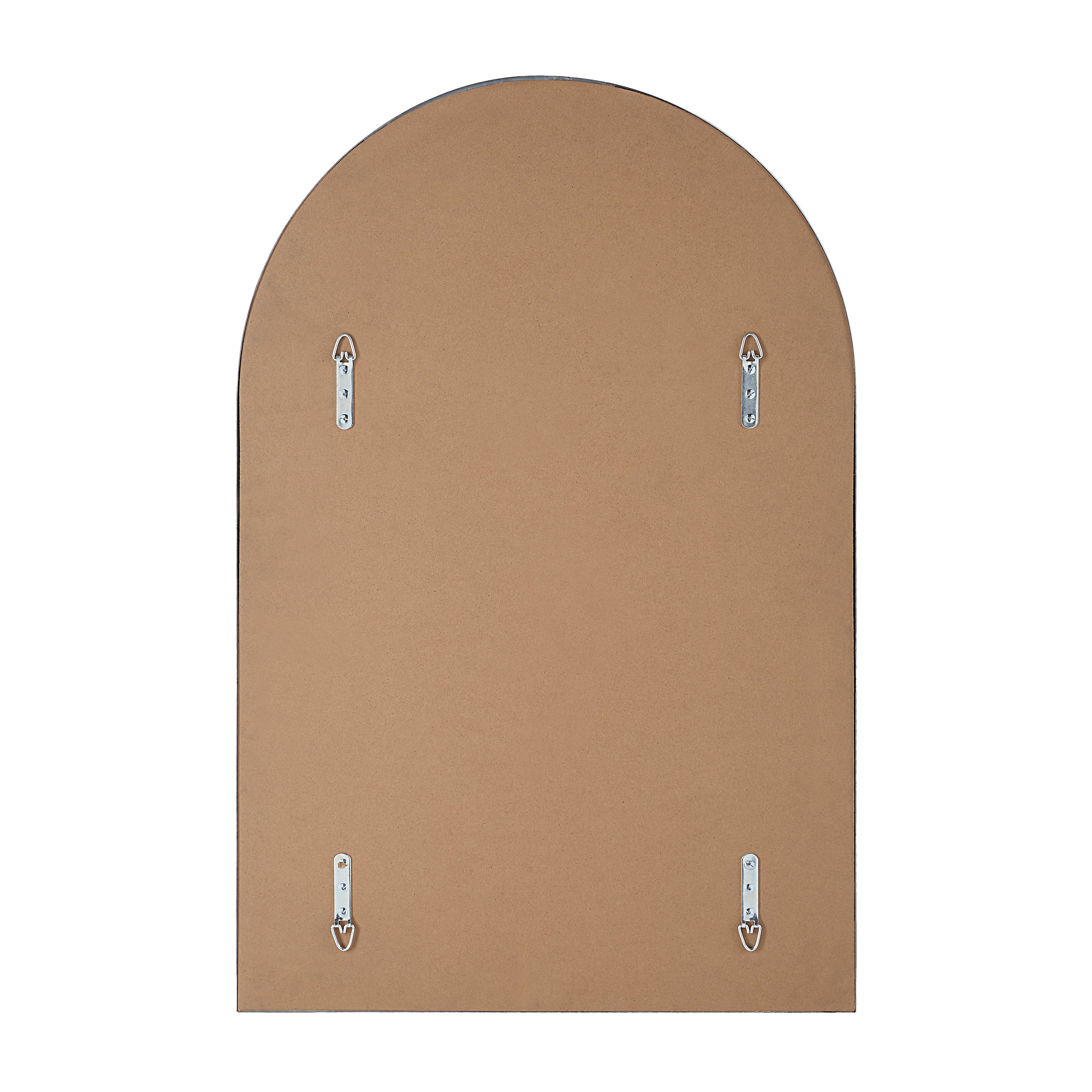 Plaka 36" H x 24" W Wall Mirror, Grey - Backing Image - MT2693