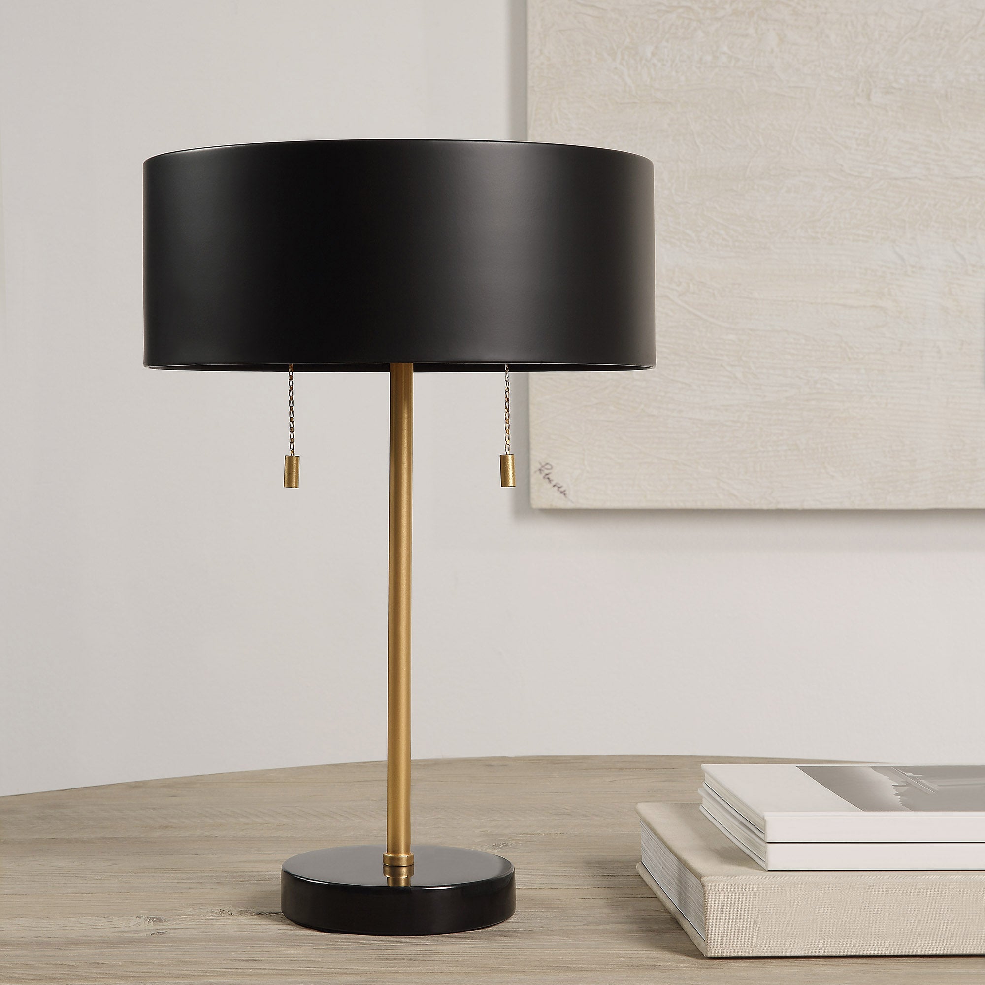 Gillian 17" Length Table Lamp, Black - Lifestyle Image - LPT1223
