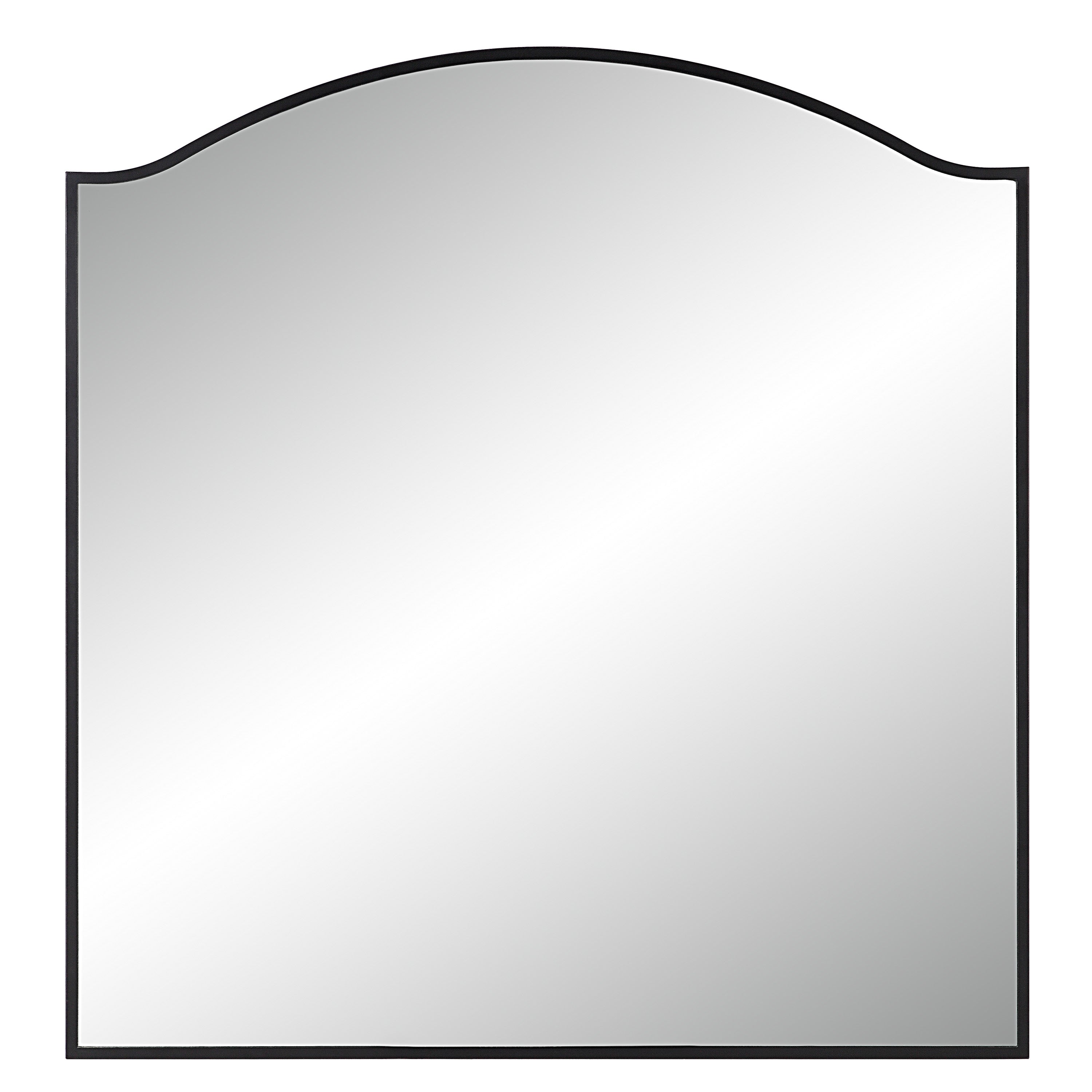 Bandon 40" Tall Arch Wall Mirror, Black - Main Image - MT2642