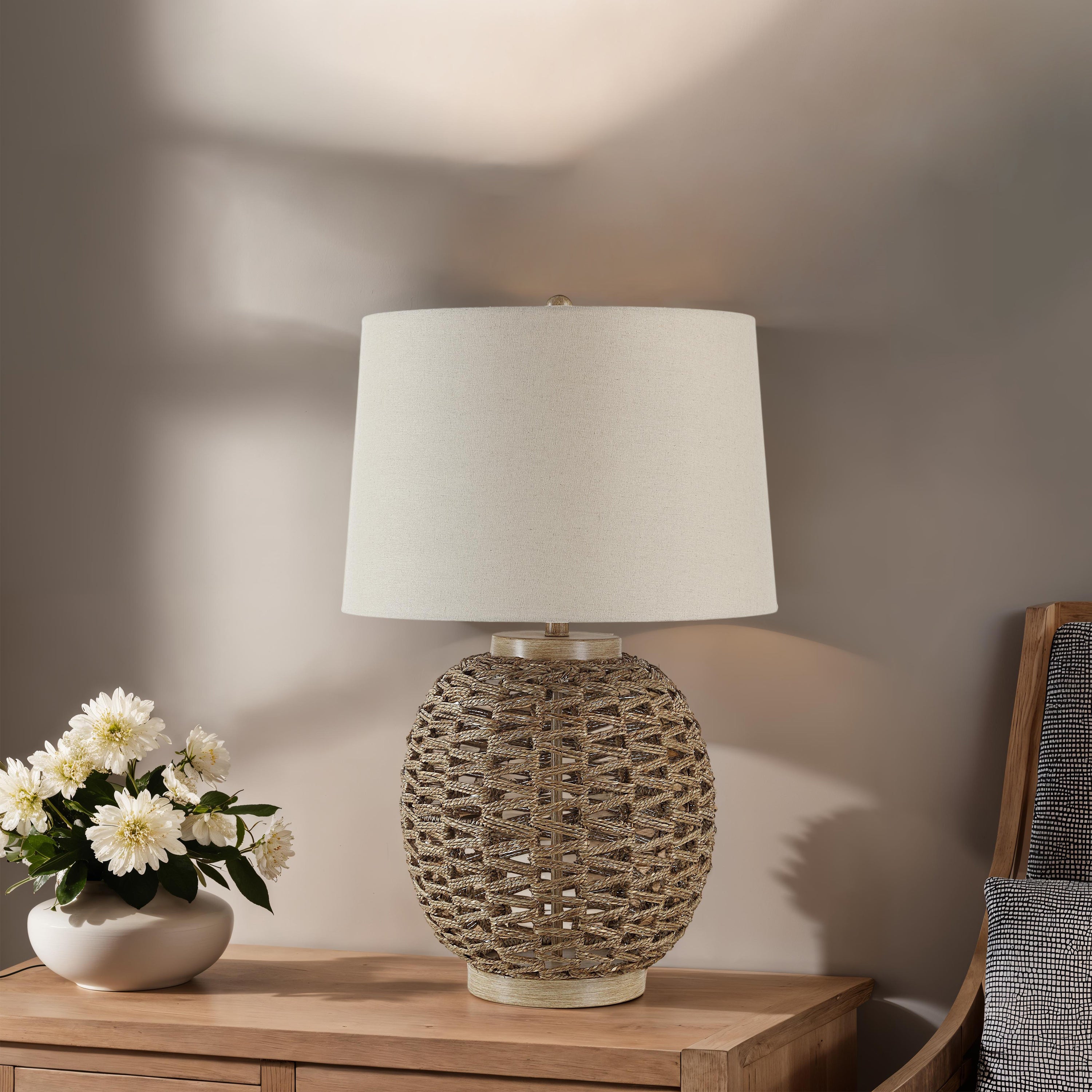 Noa 29" Height Table Lamp, Brown - Lifestyle Image - LPT1343