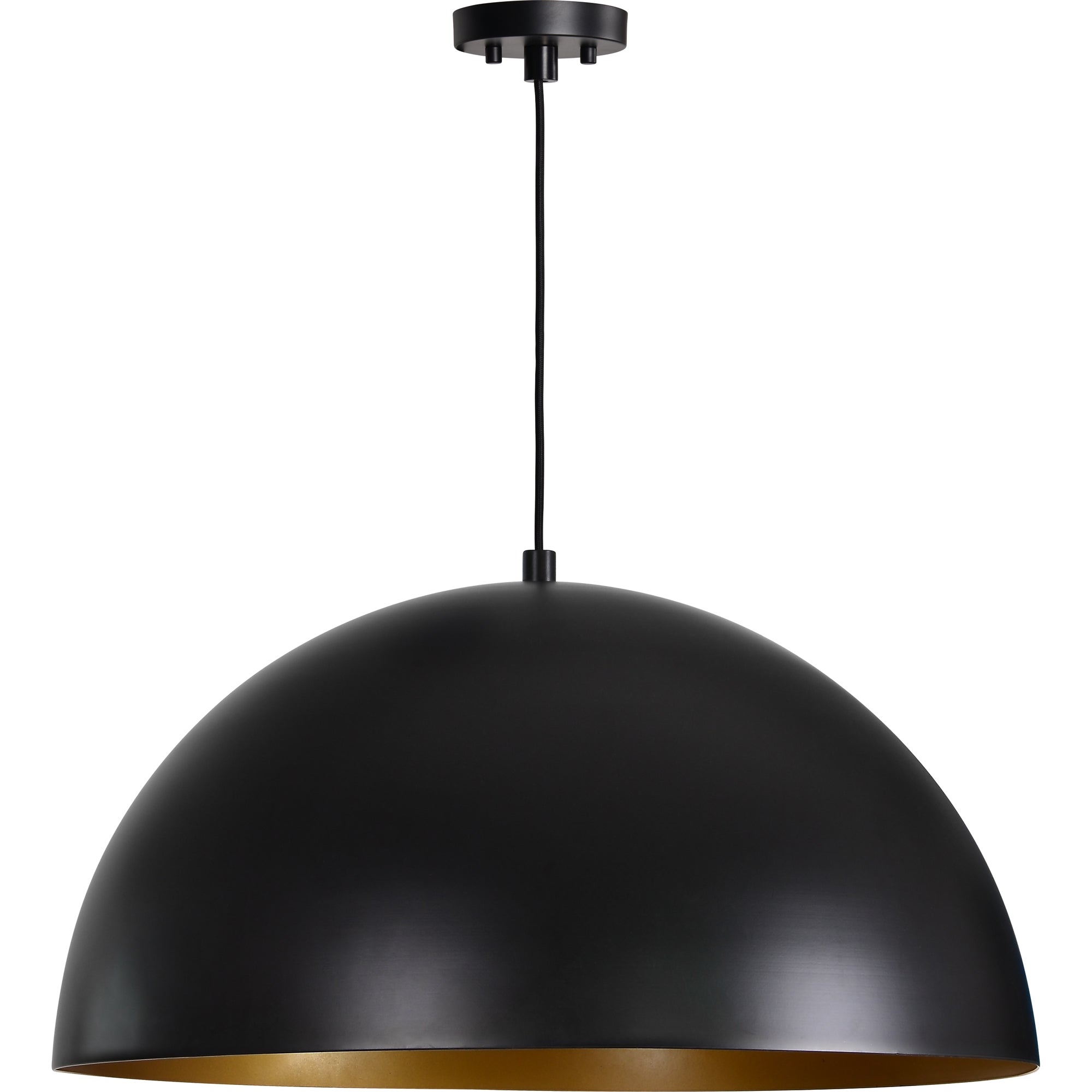 Sina 13.5" Length Ceiling Fixture, Matte Black and Gold - Main Image - LPC4429