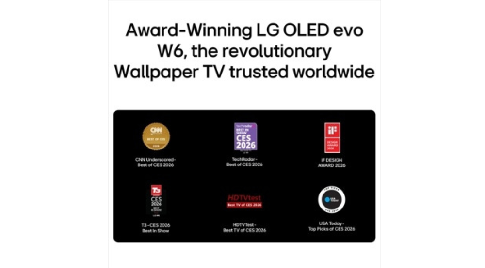 83" Wallpaper TV LG OLED evo AI W6 4K Smart TV (OLED83W6PUA)-2026