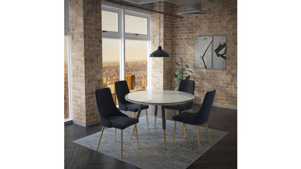 WORLDWIDE HOME FURNISHINGS CARMILLA DINING CHAIR (SET OF 2)