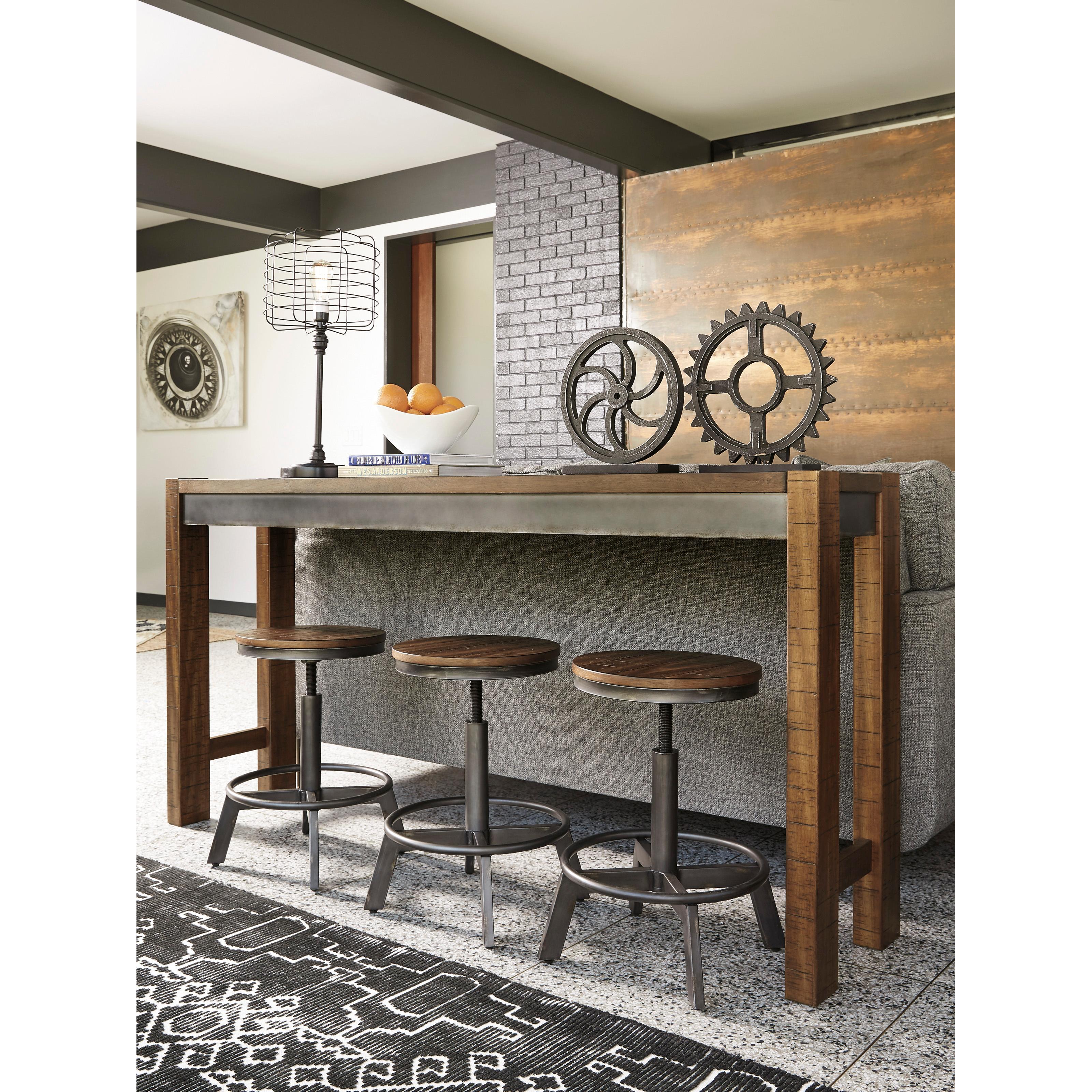  Signature Design by Ashley Torjin D440D1 3 pc Counter Height Dining Set IMAGE 3