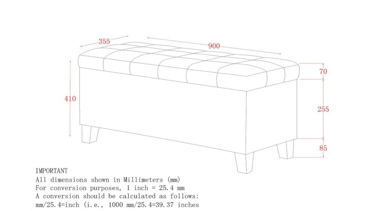 WINSTON STORAGE BENCH