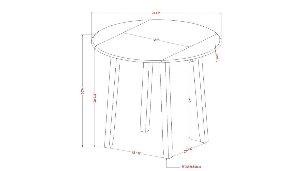 CONRAD 5PC DINING SET