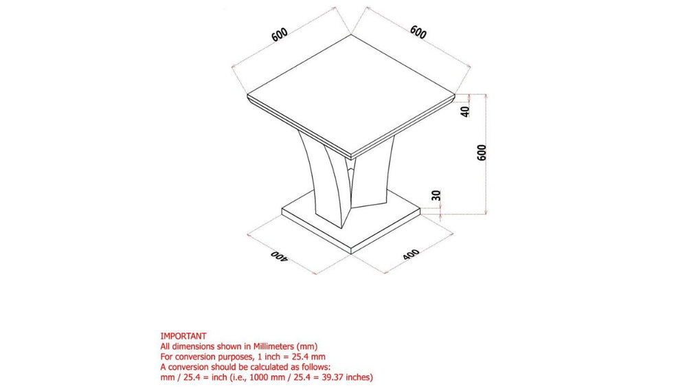 WORLDWIDE HOME FURNISHINGS NAPOLI END TABLE