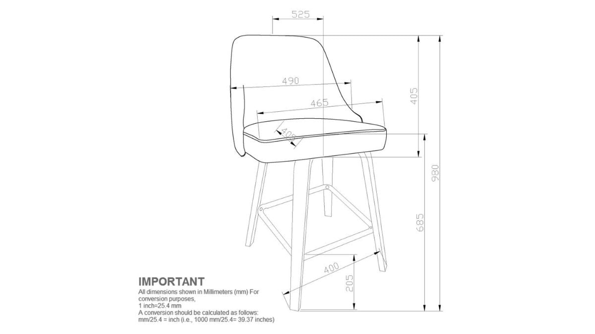 OAKLEY COUNTER STOOL (SET OF 2)