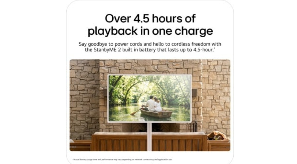 32" LG StanbyME 2 Max LX6 Movable Screen (32LX6BWGA)-2026